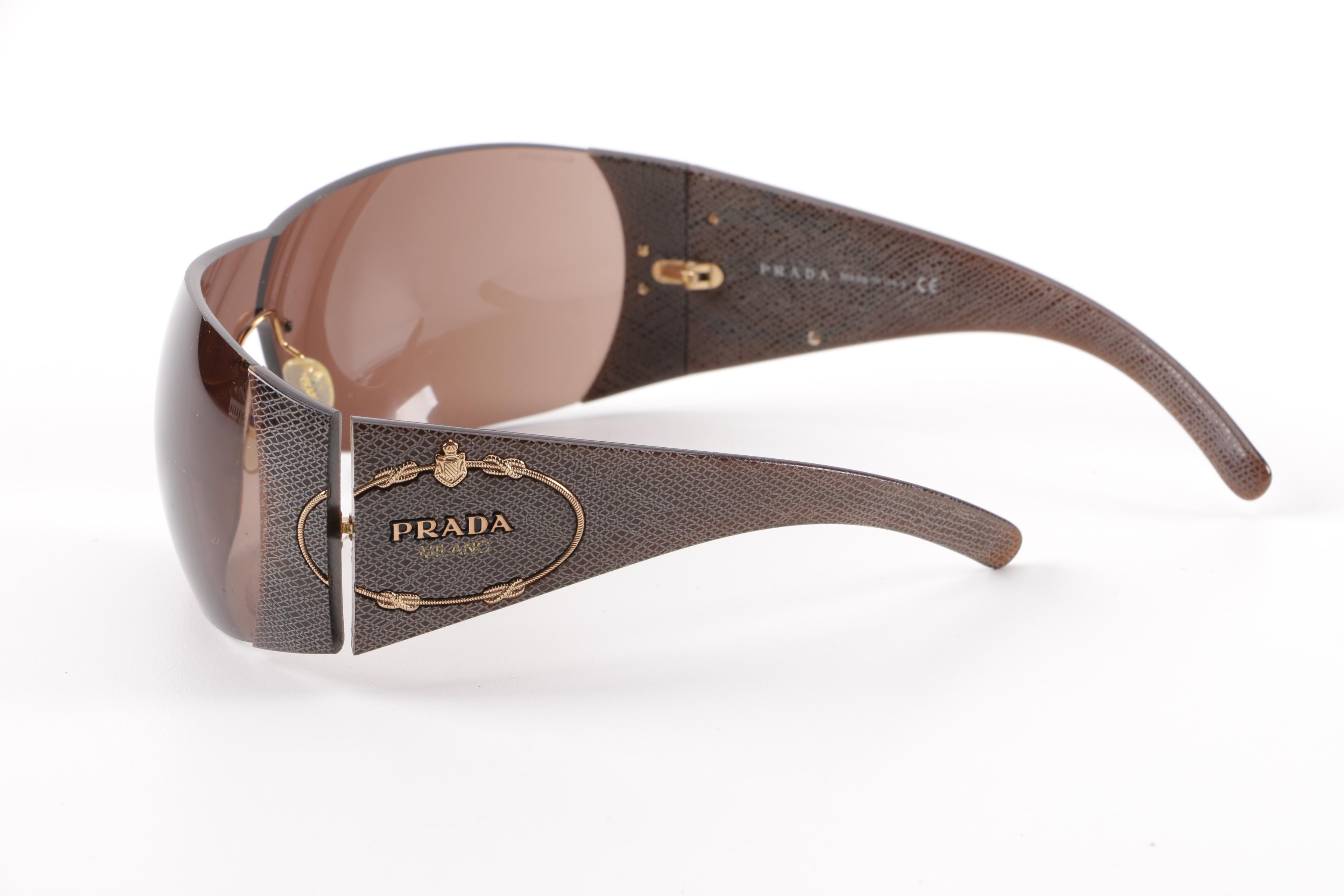 Prada SPR 17H Shield Sunglasses