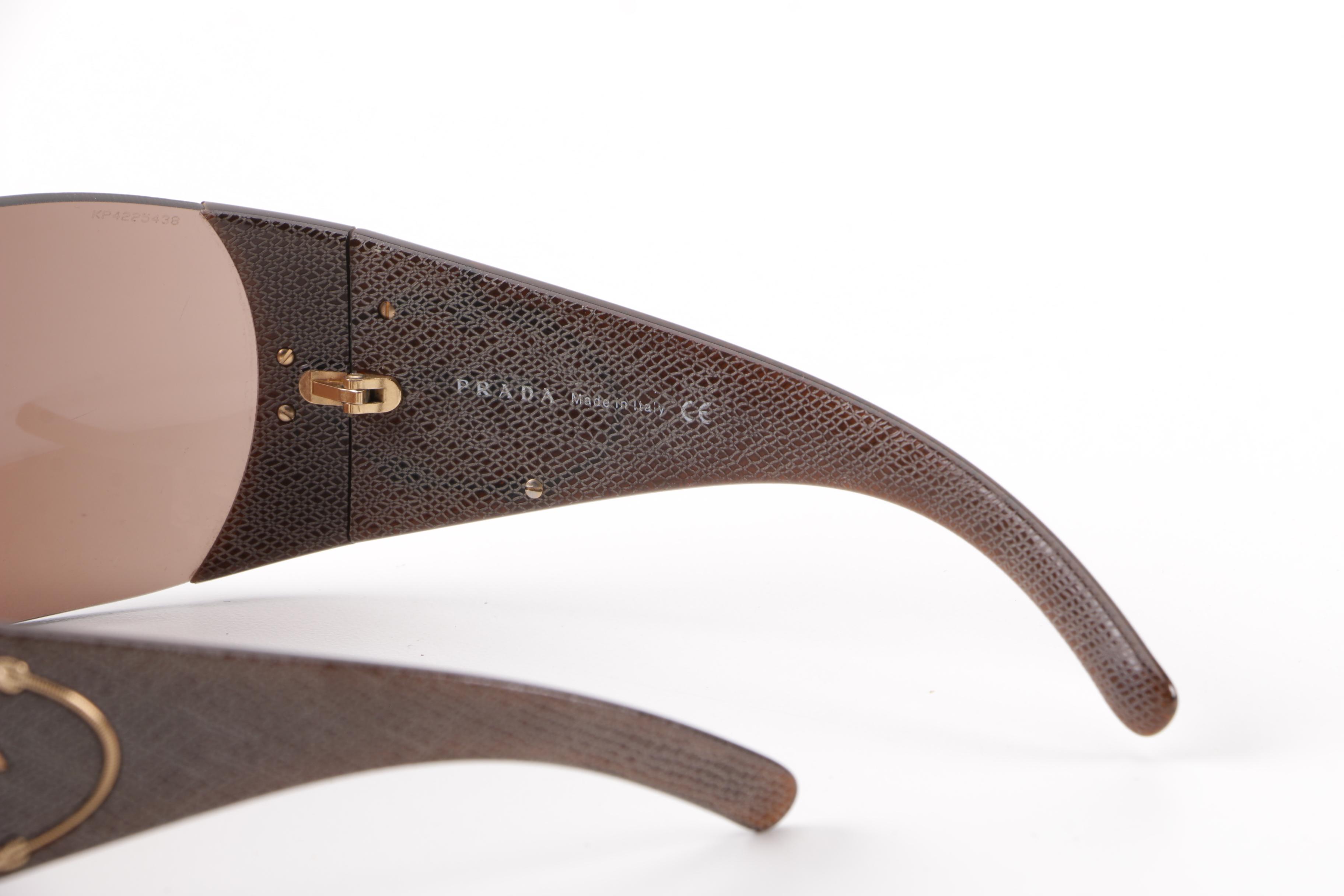 Prada SPR 17H Shield Sunglasses