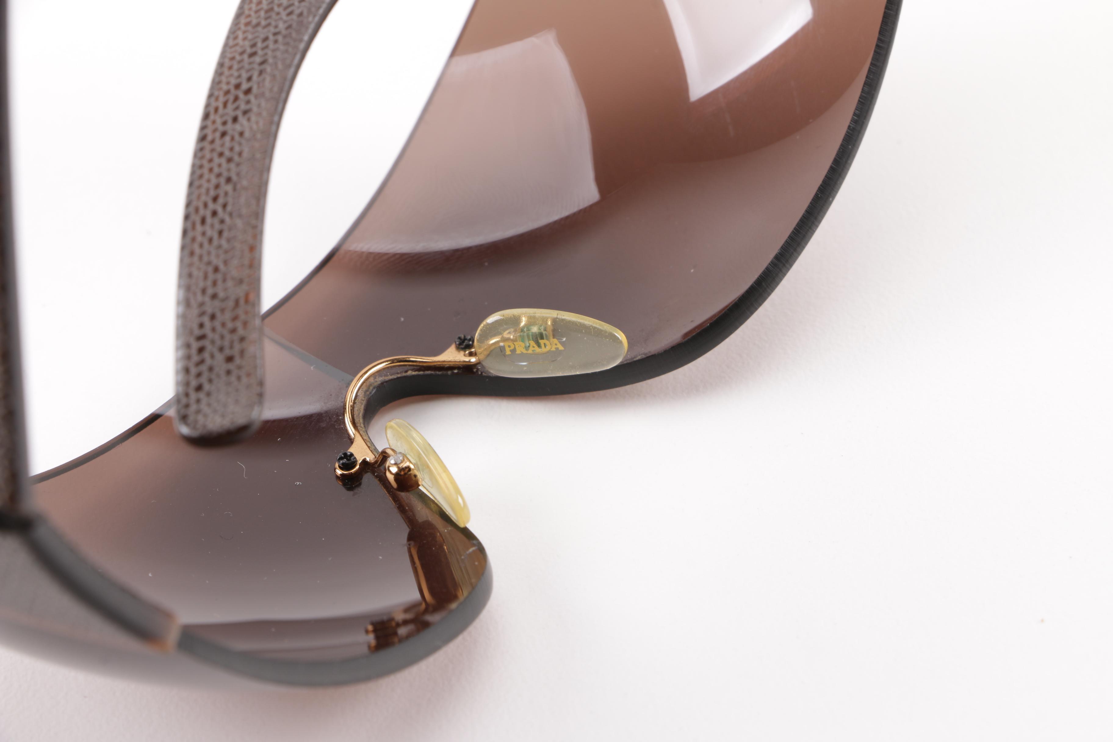 Prada SPR 17H Shield Sunglasses