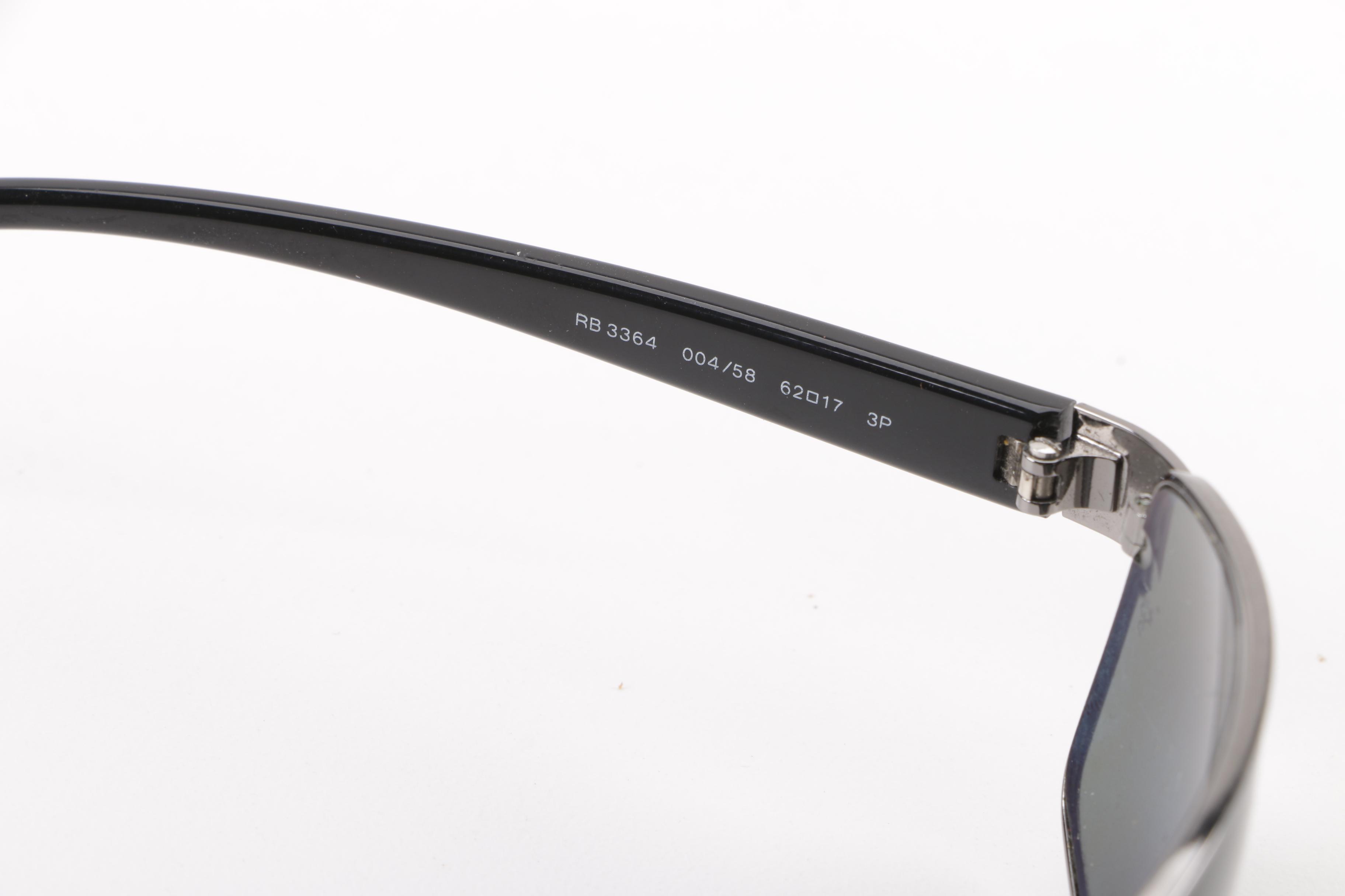 Ray-Ban RB 3364 Polarized and RB 3484 Non-Polarized Metal Framed Sunglasses