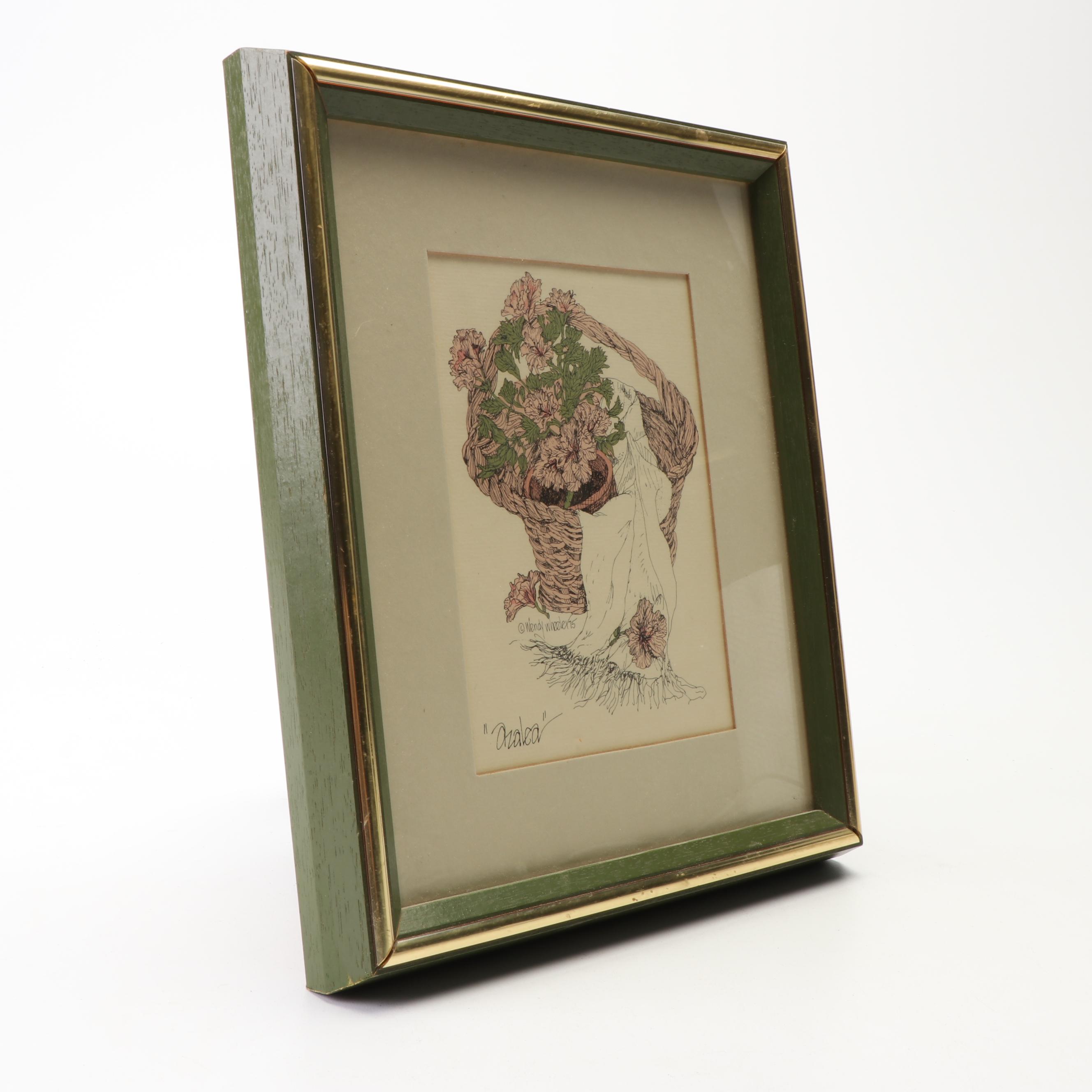 Offset Lithographs after Wendy Wheeler "Azalea" and "Tiger Lily"