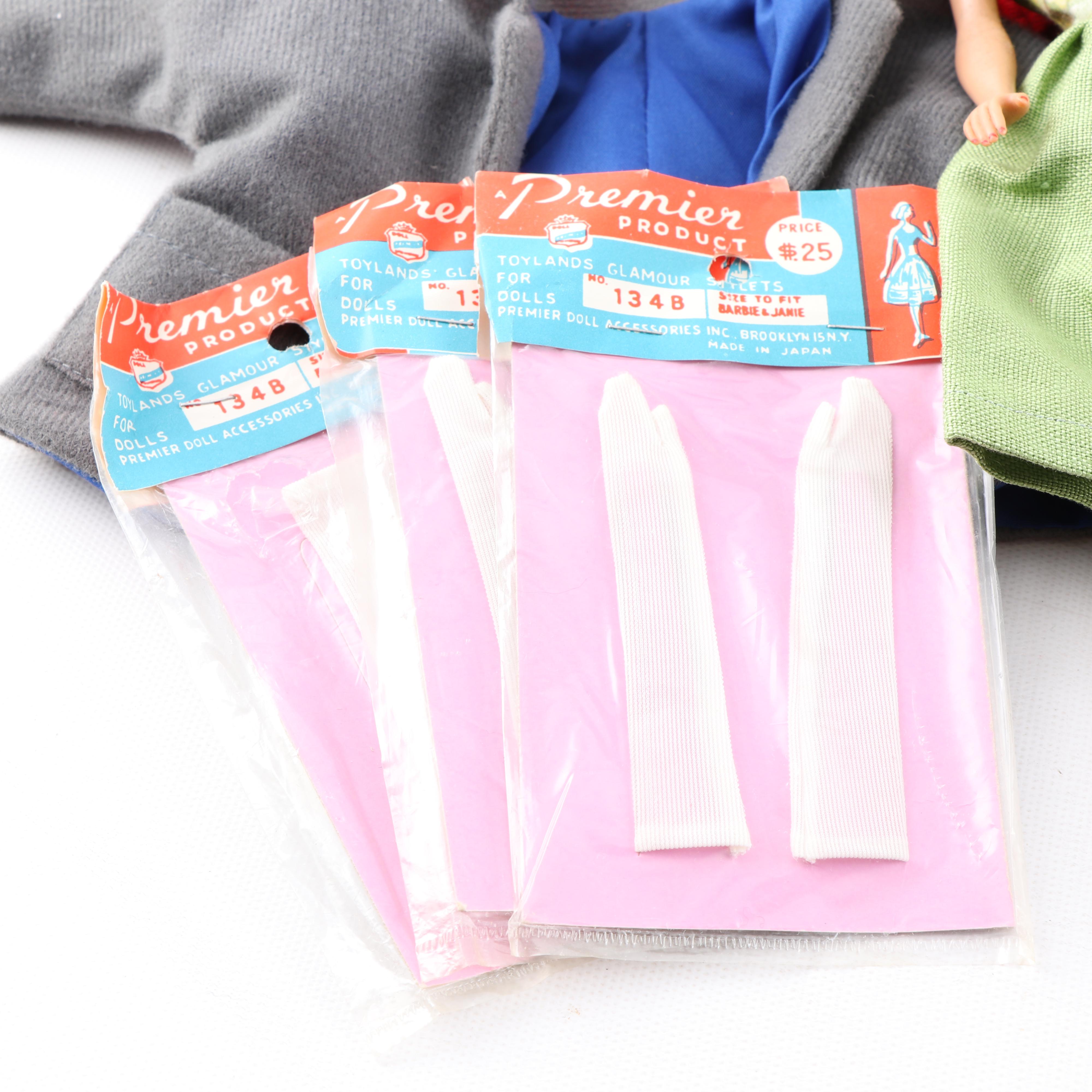 Mattel "Barbie" Dolls and Figurines with Carrying Case, 1960-90s