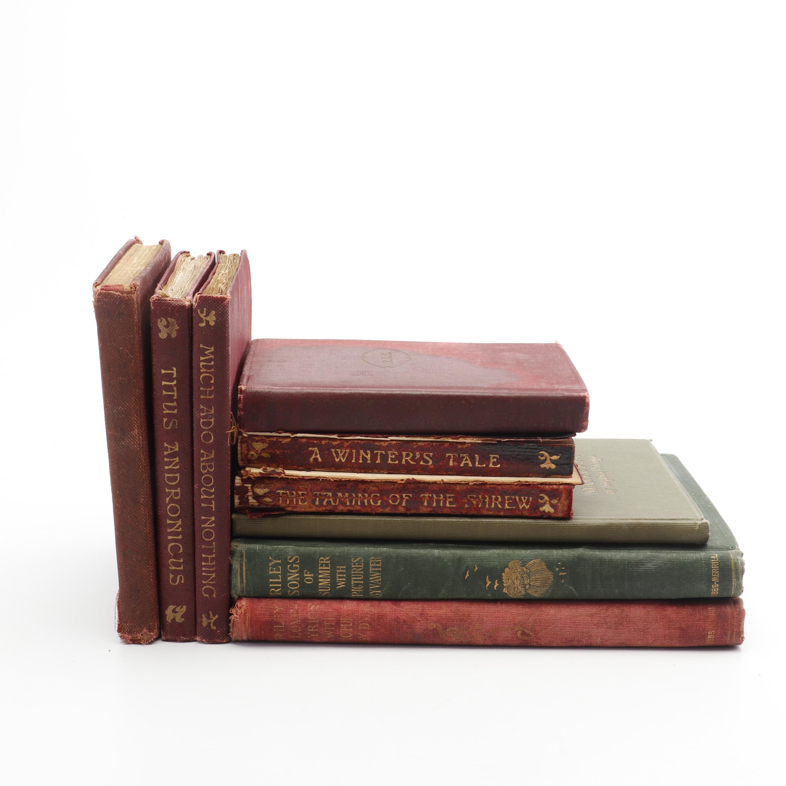 Early 1900s Shakespeare Plays and Children's Illustrated Novels