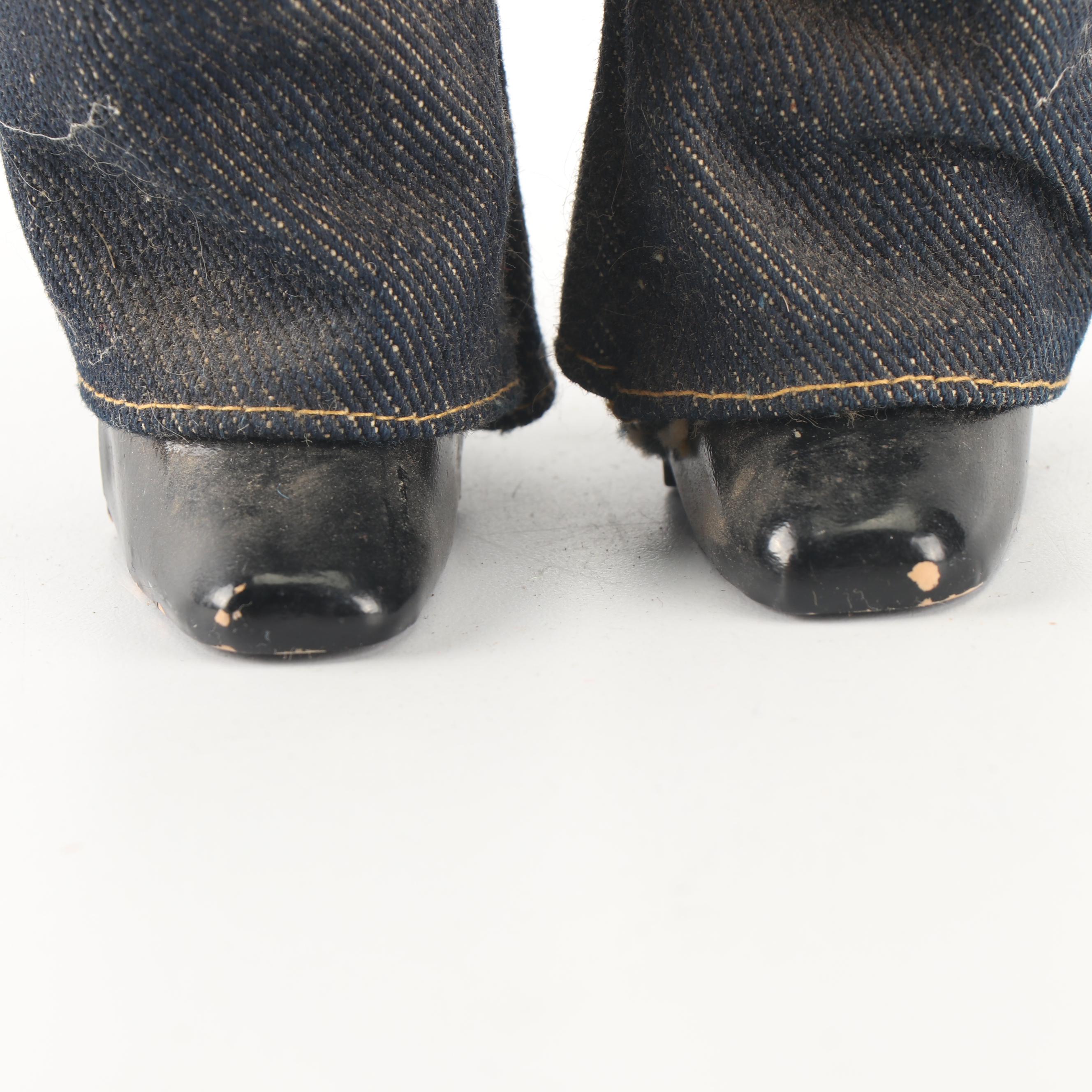 Levi and Phillips 66 "Buddy Lee" Plastic Dolls, Mid-Century