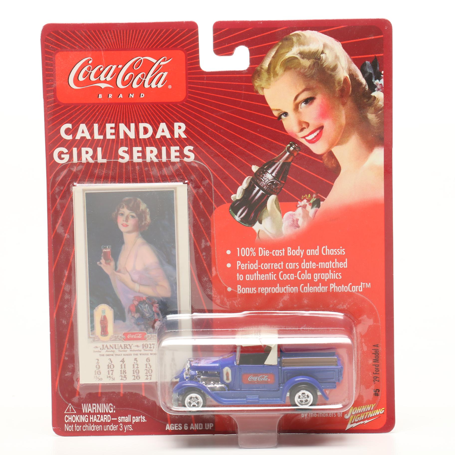 Coca-Cola "Calendar Girl Series" Die-Cast Collector Cars