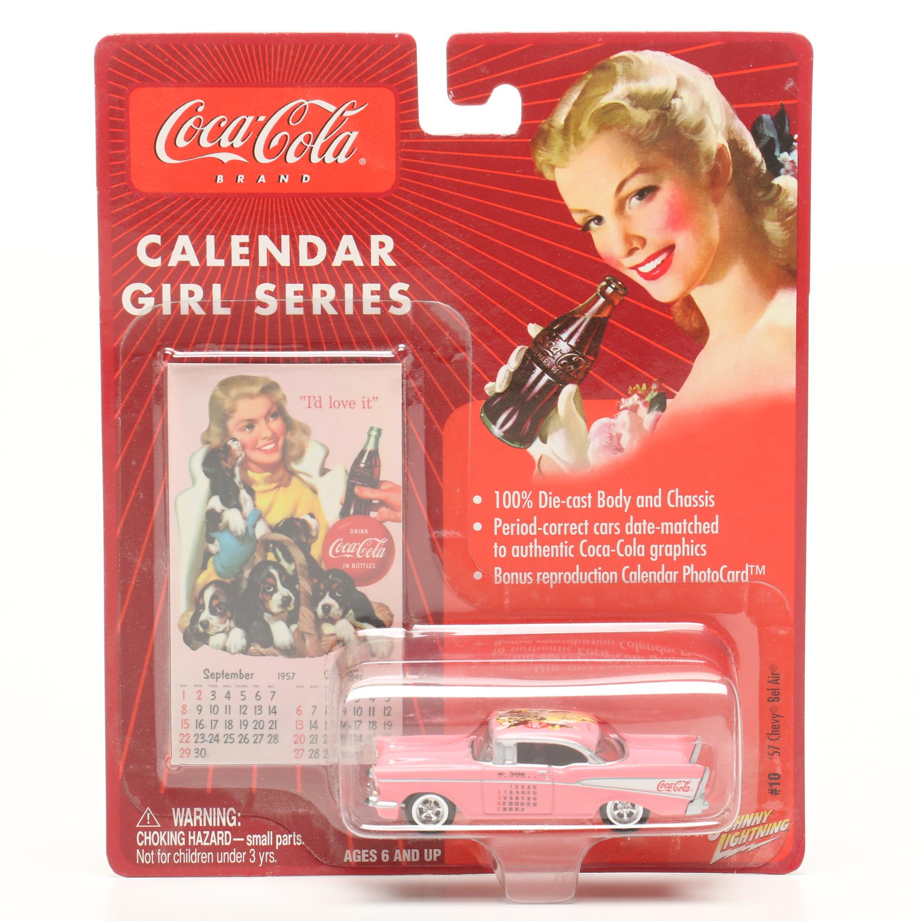 Coca-Cola "Calendar Girl Series" Die-Cast Collector Cars