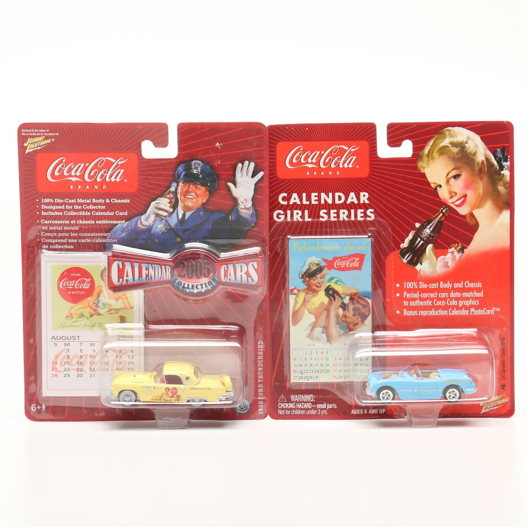 Coca-Cola "Calendar Girl Series" Die-Cast Collector Cars