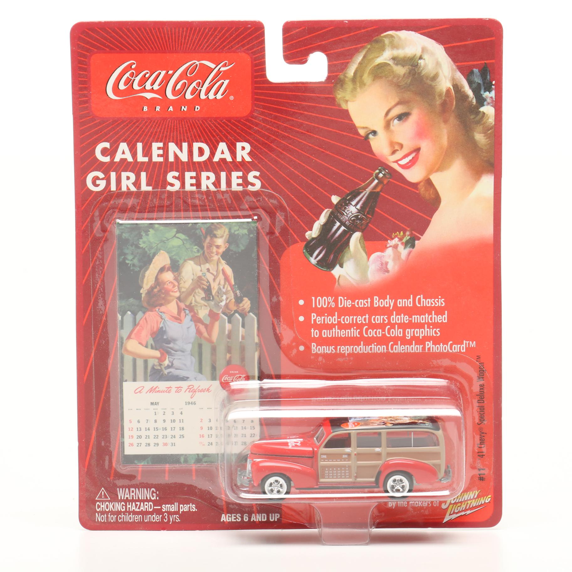 Coca-Cola "Calendar Girl Series" Die-Cast Collector Cars