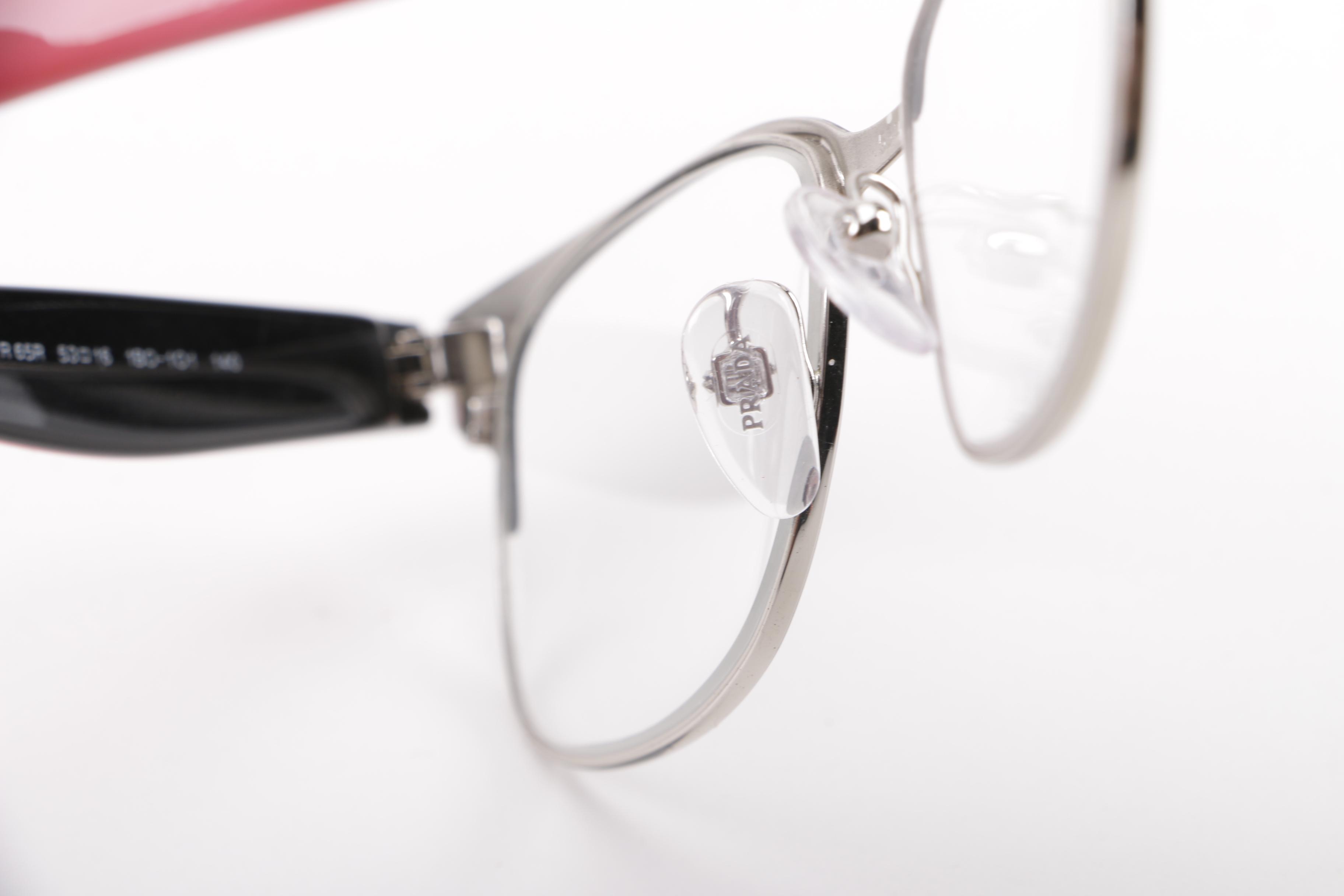 Prada Browline and Journal Wire-Rimmed Eyeglass Frames