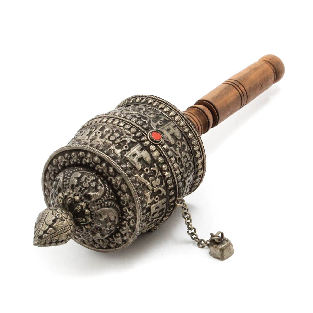 Tibetan Buddhist Mani Hand Prayer Wheel