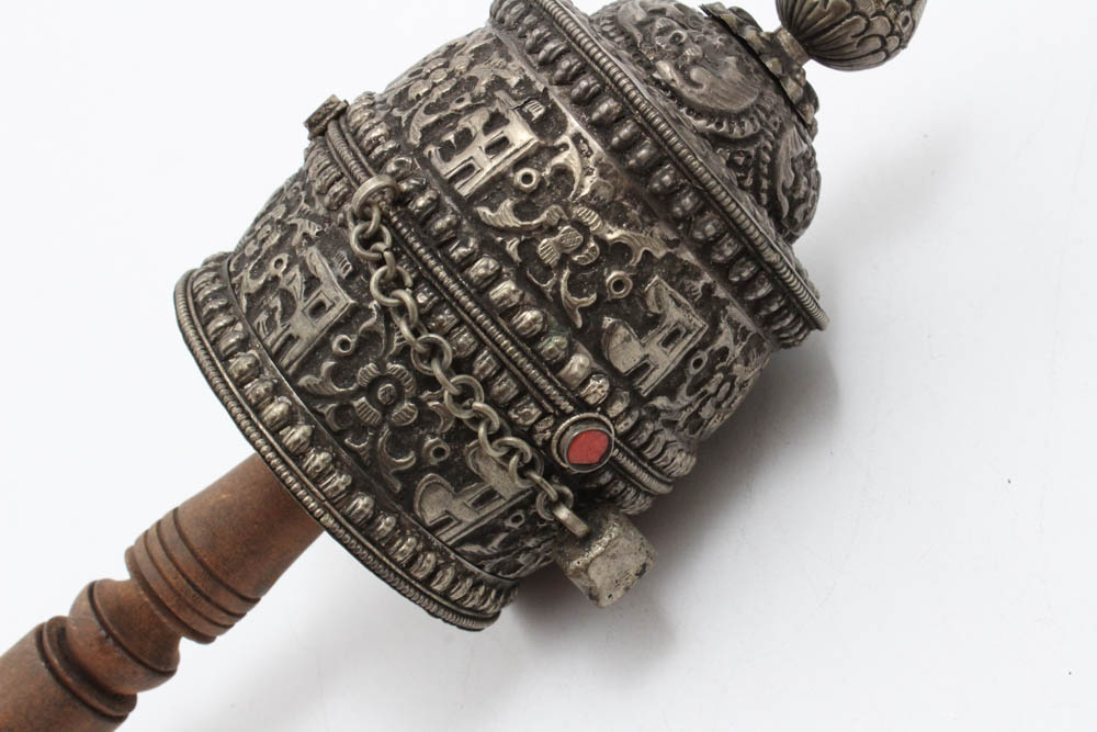 Tibetan Buddhist Mani Hand Prayer Wheel