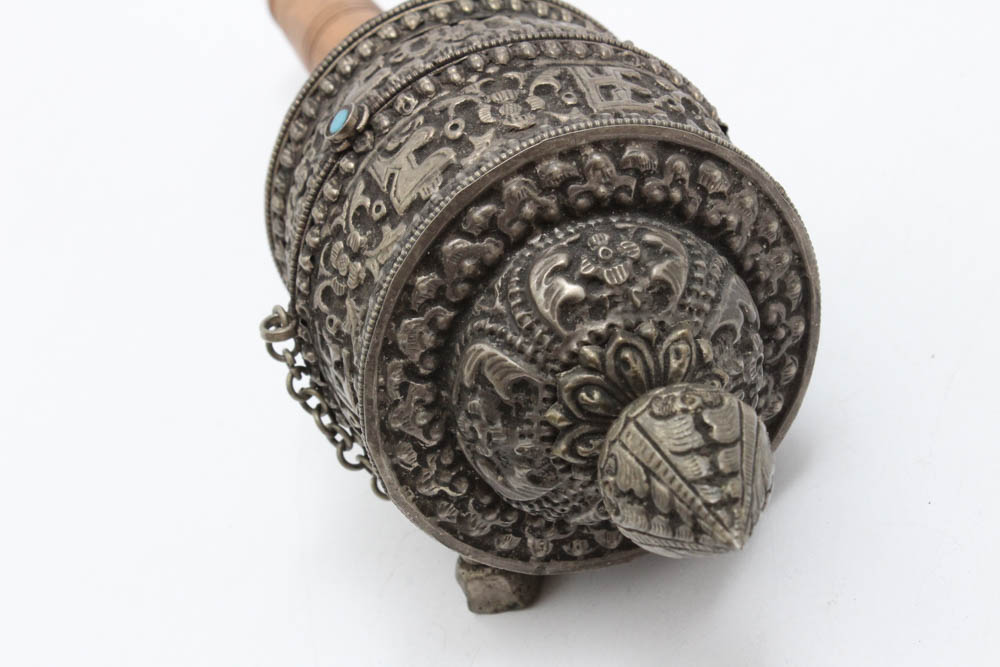 Tibetan Buddhist Mani Hand Prayer Wheel