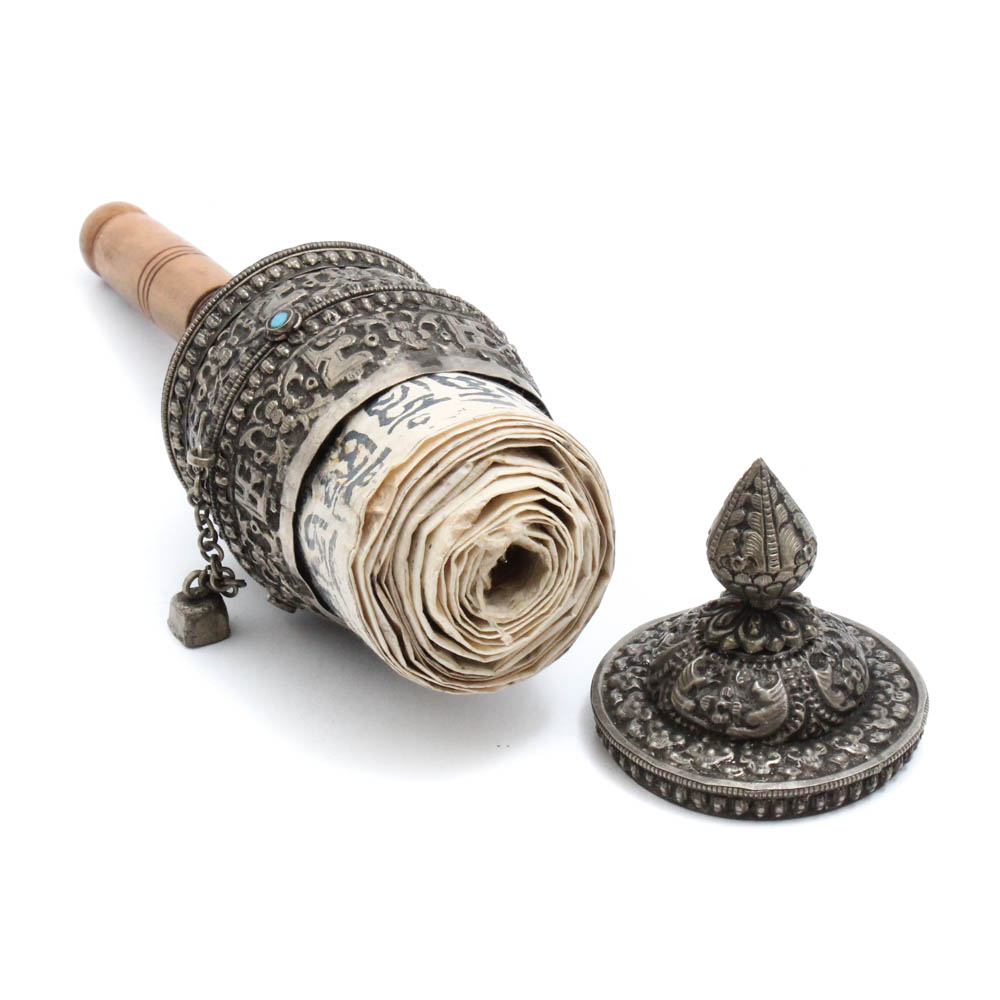 Tibetan Buddhist Mani Hand Prayer Wheel