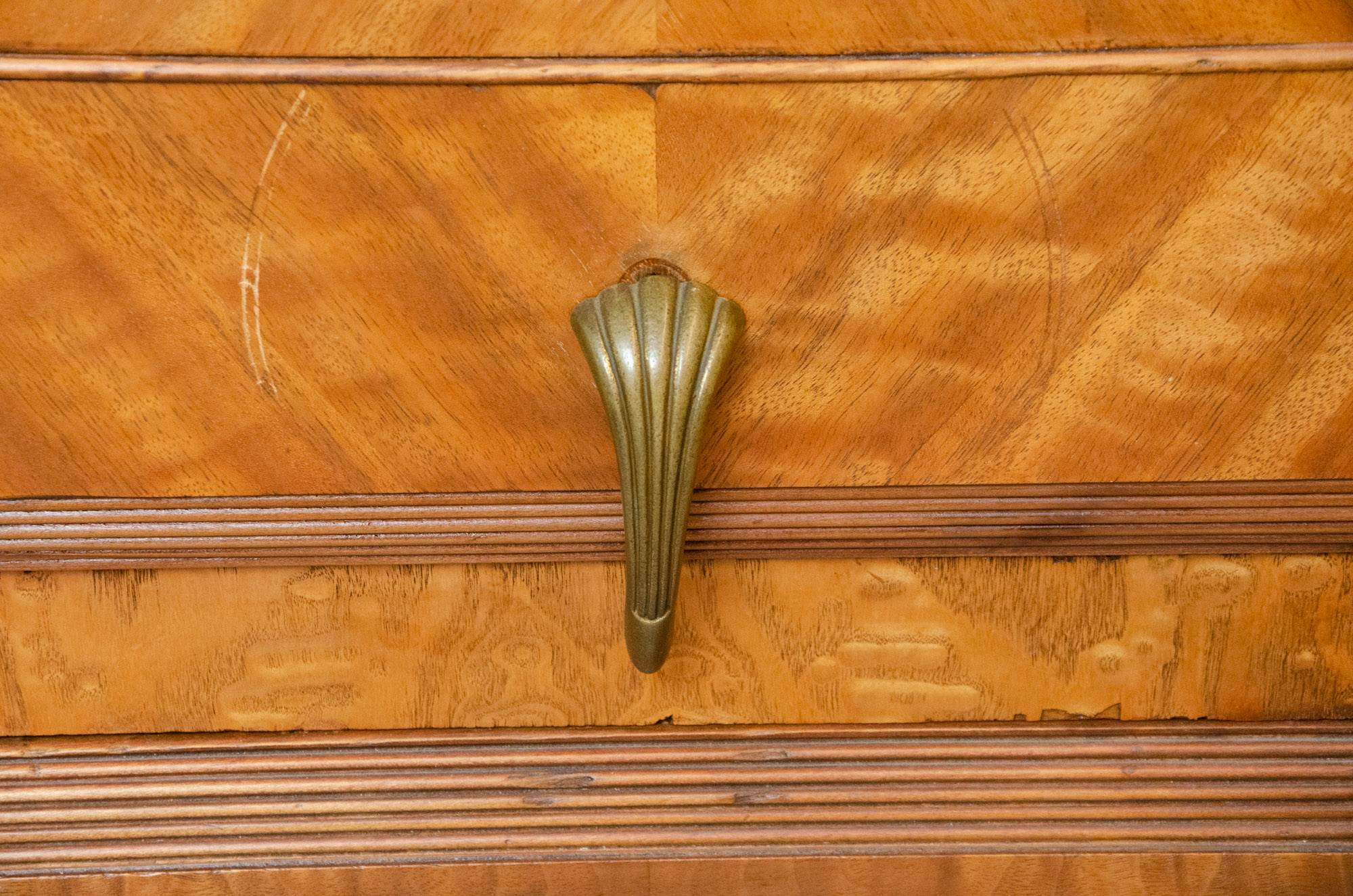 1940s Art Deco Style Waterfall Nightstand