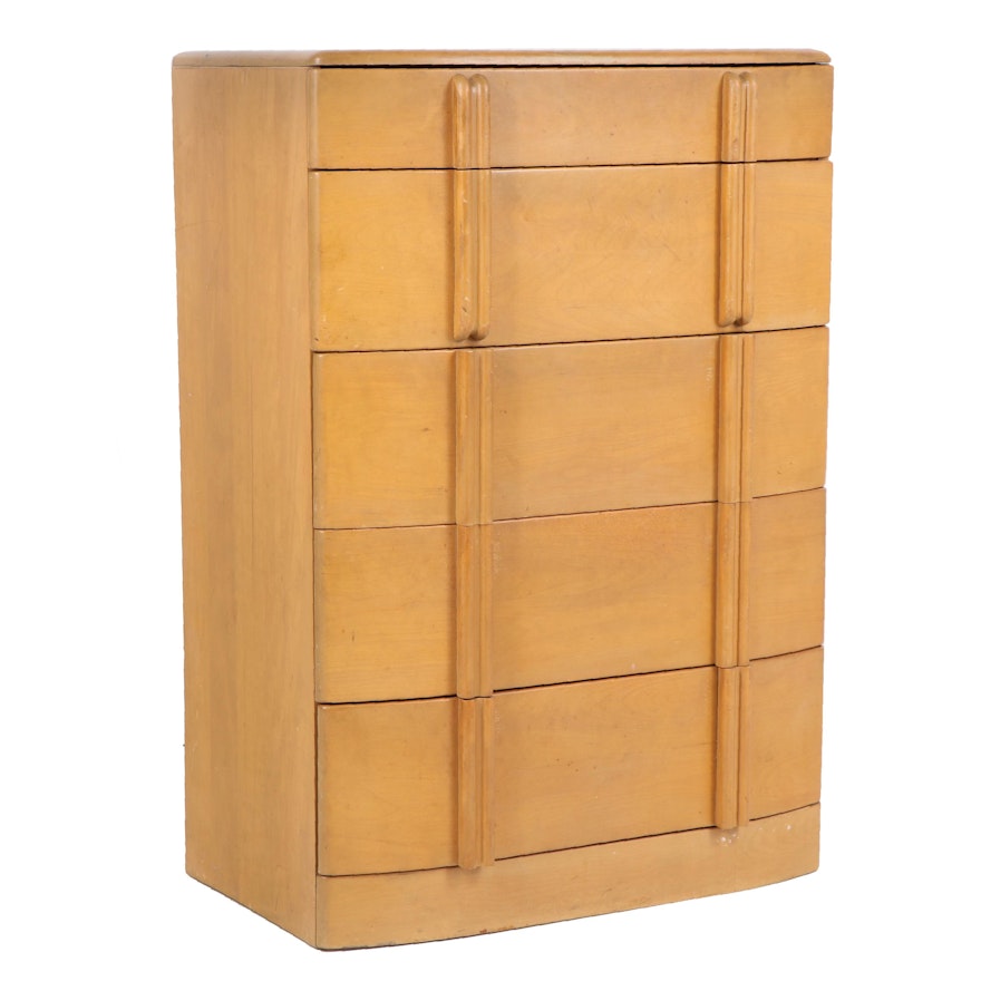 Mid Century Modern Wheat Finish Chest of Drawers by Heywood-Wakefield, 20th C.