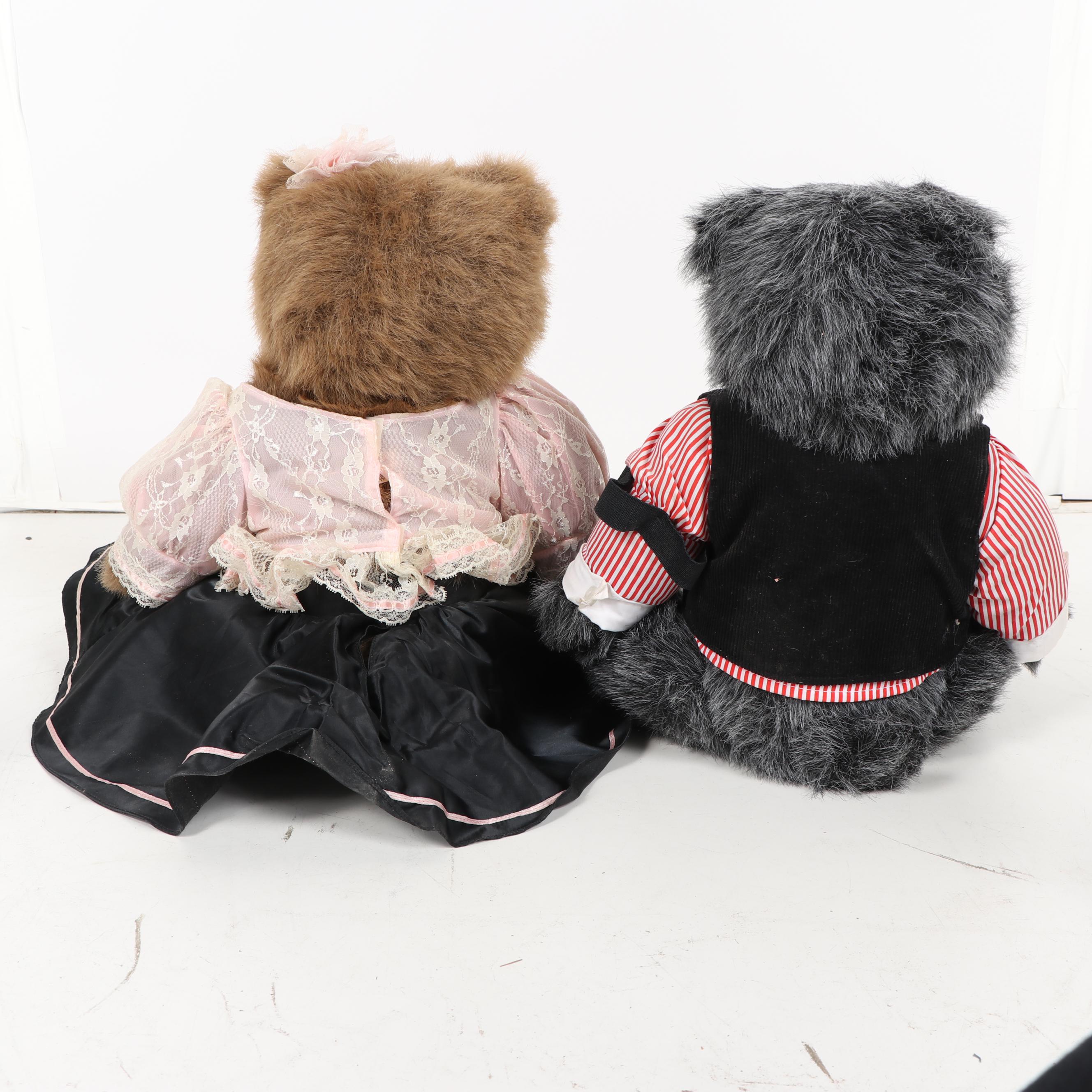 Applause "Raikes Bears" Wooden Teddies, 1980s