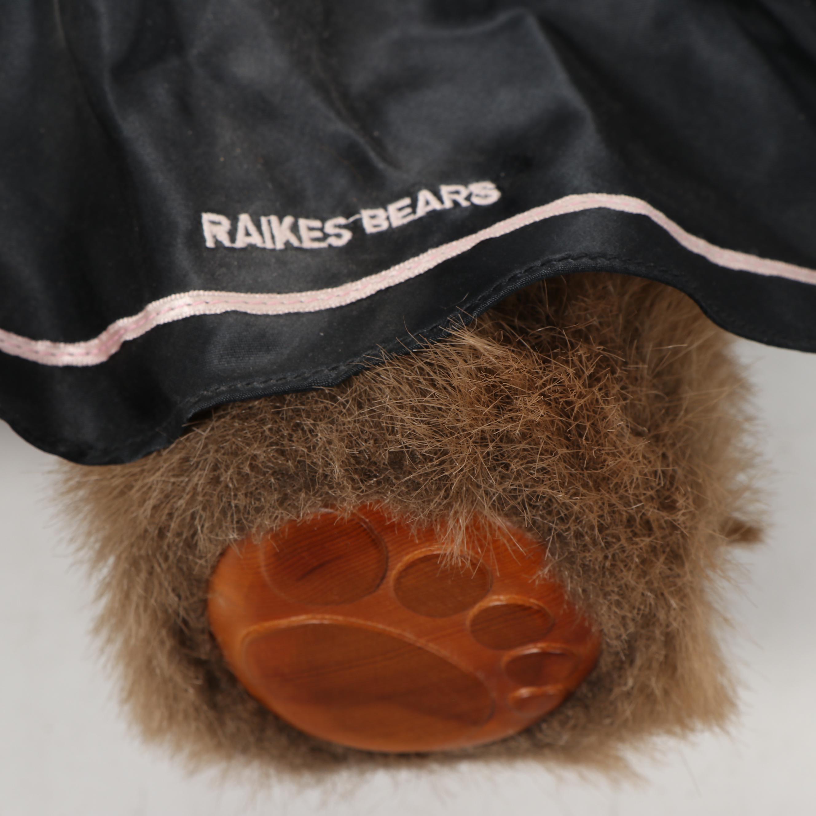 Applause "Raikes Bears" Wooden Teddies, 1980s