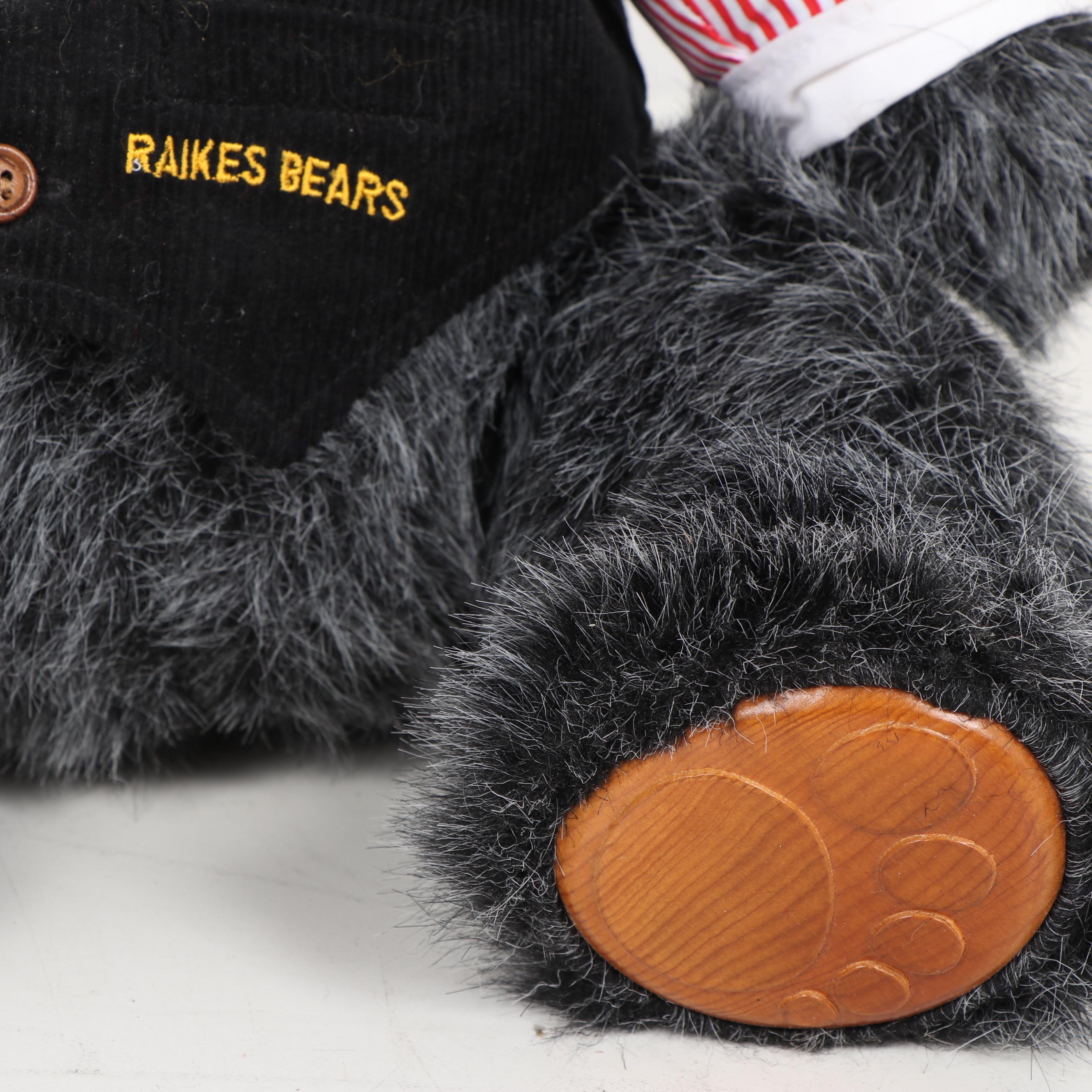 Applause "Raikes Bears" Wooden Teddies, 1980s