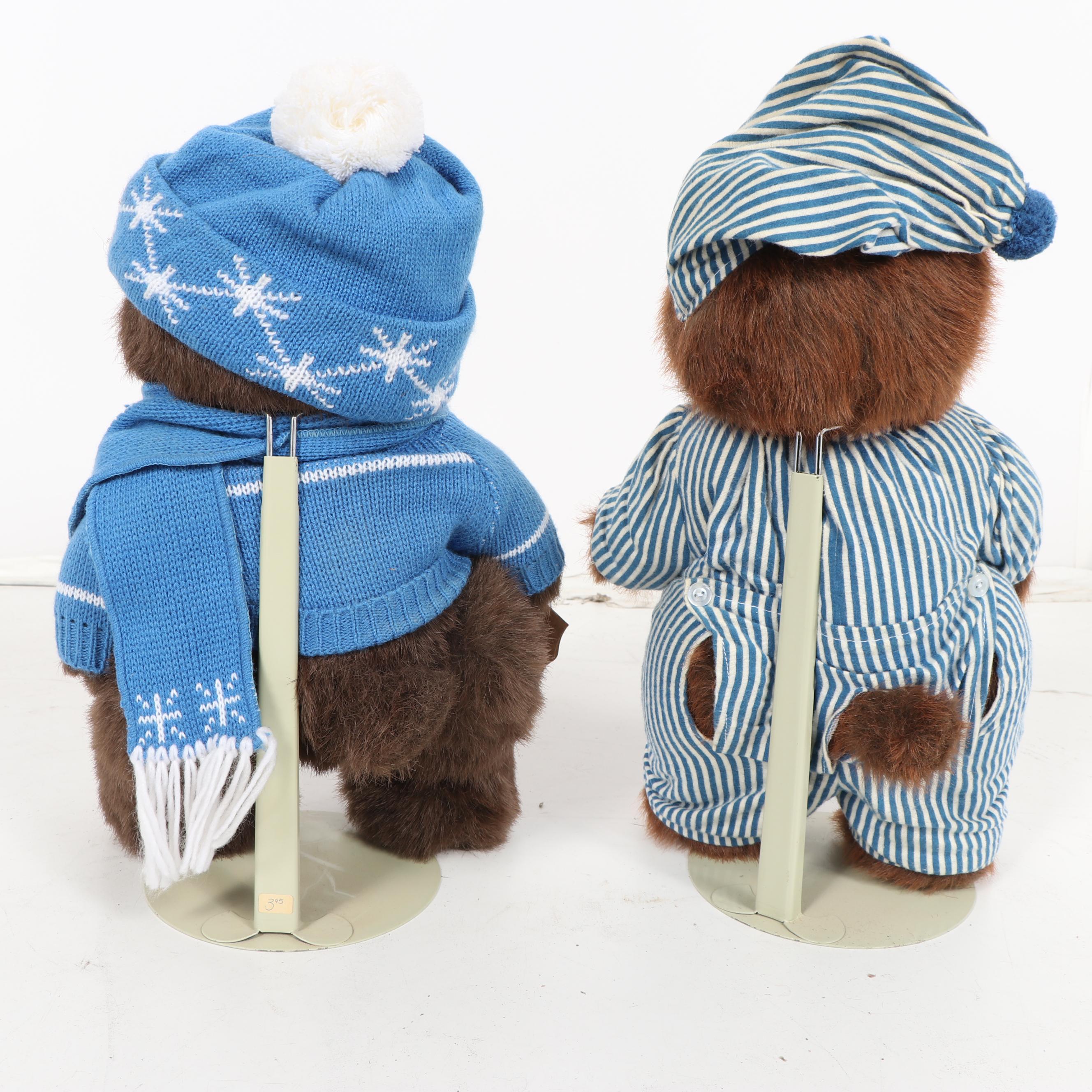 Applause "Raikes Bears" Wooden Teddies, 1980s