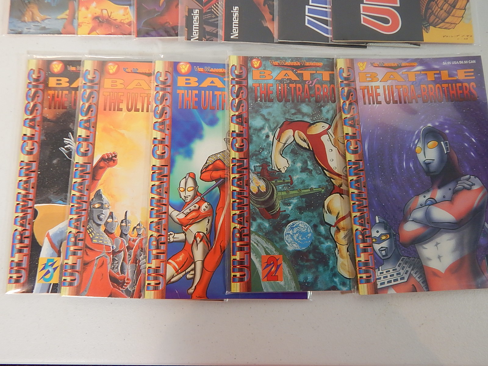 Modern Age Viz Comics with "Ultraman" and "Battle of the Ultra-Brothers"