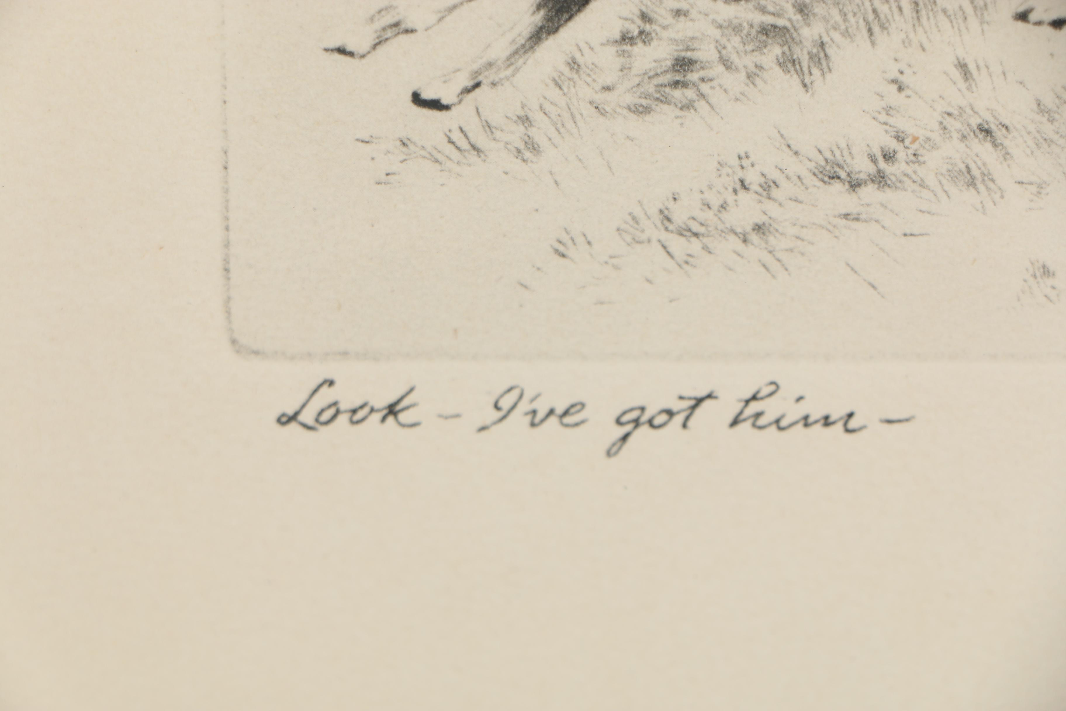 Rotogravure after R.H. Palenske "Look - I've Got Him"