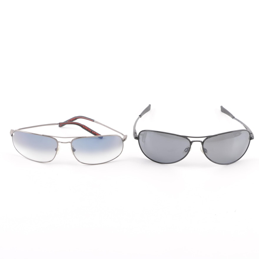 Revo Transom Polarized Aviators and Mosley Tribes Gradient Lens Sunglasses