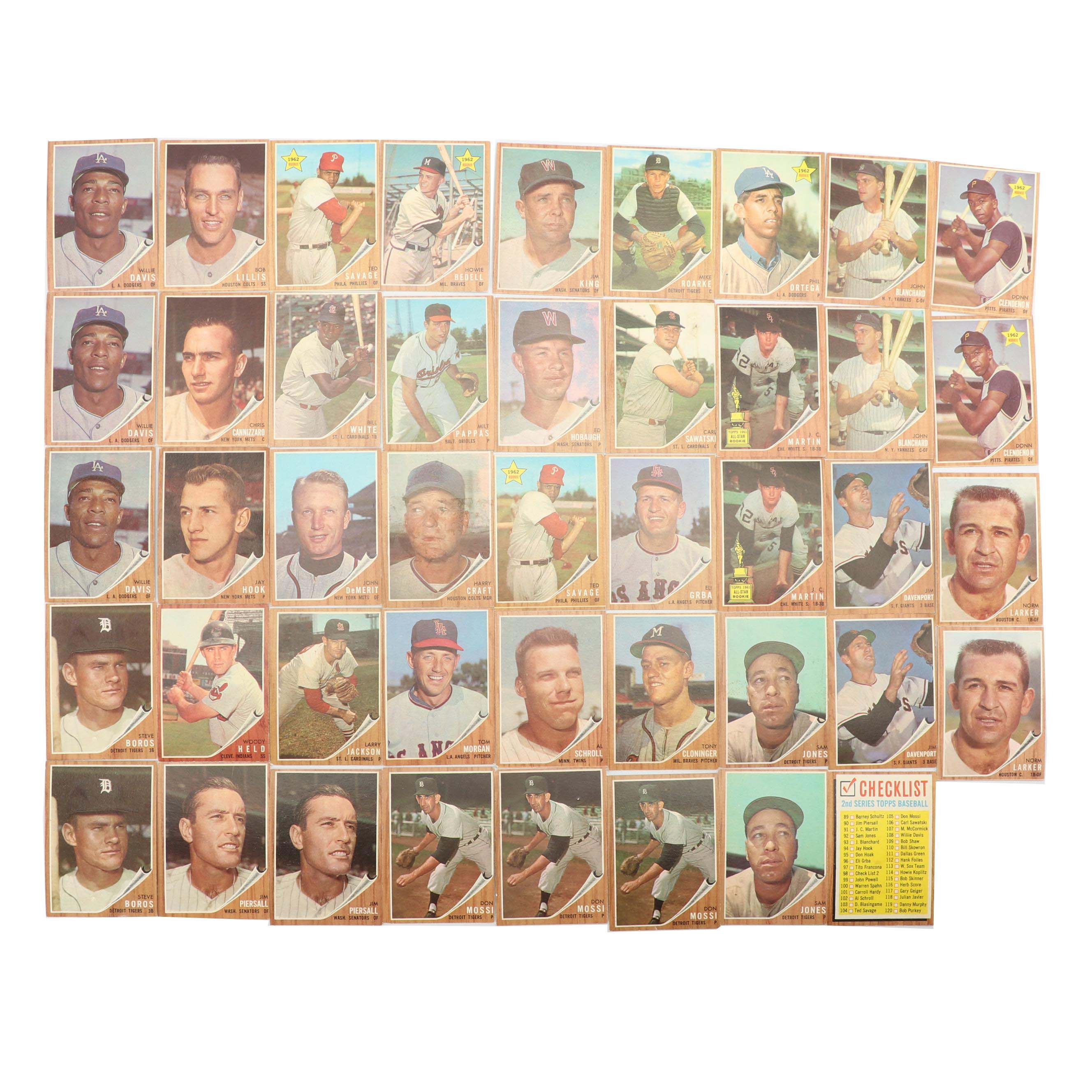 1962 Topps Baseball Cards