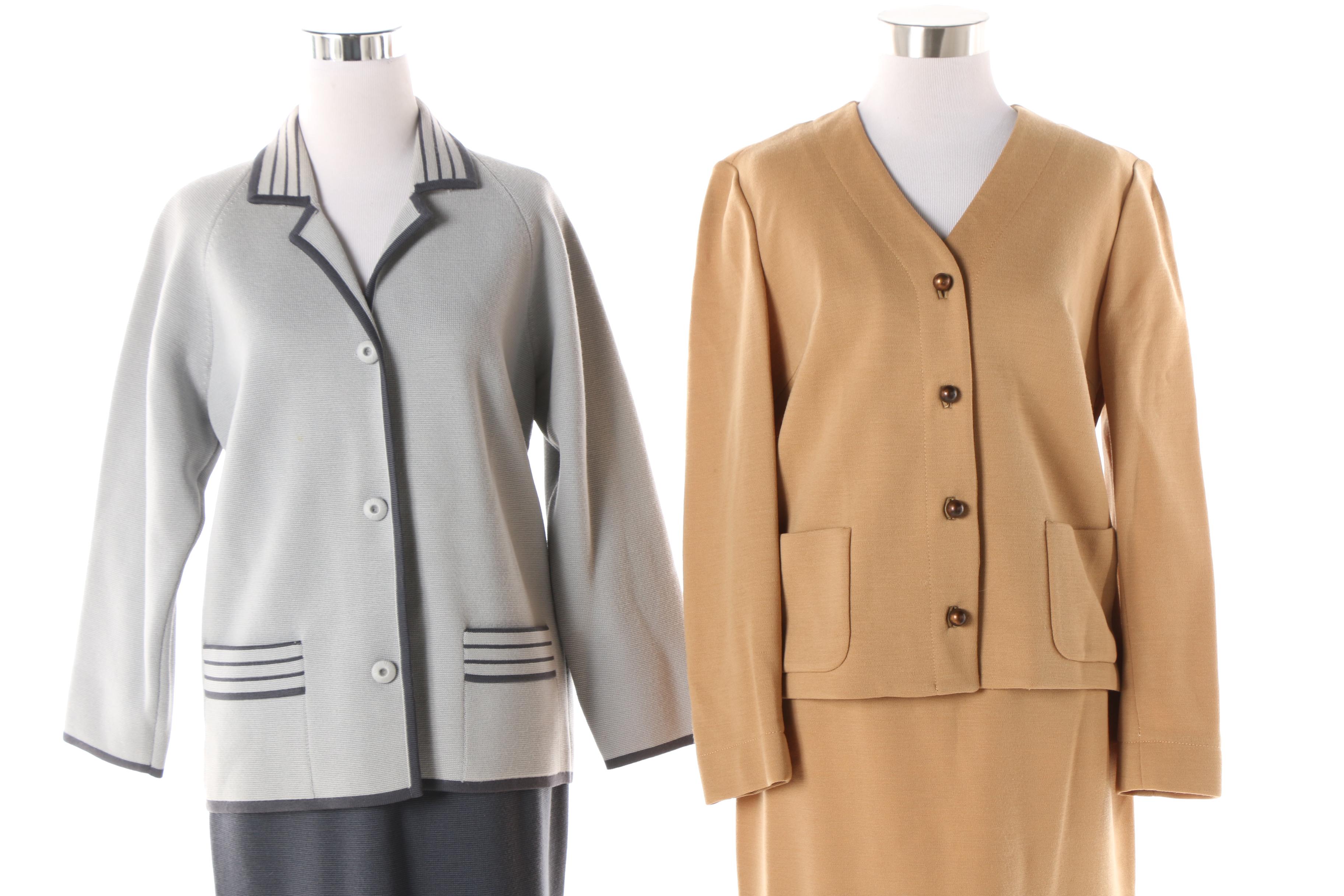 1960s Vintage Knit Skirt Suits Including Italian Wool