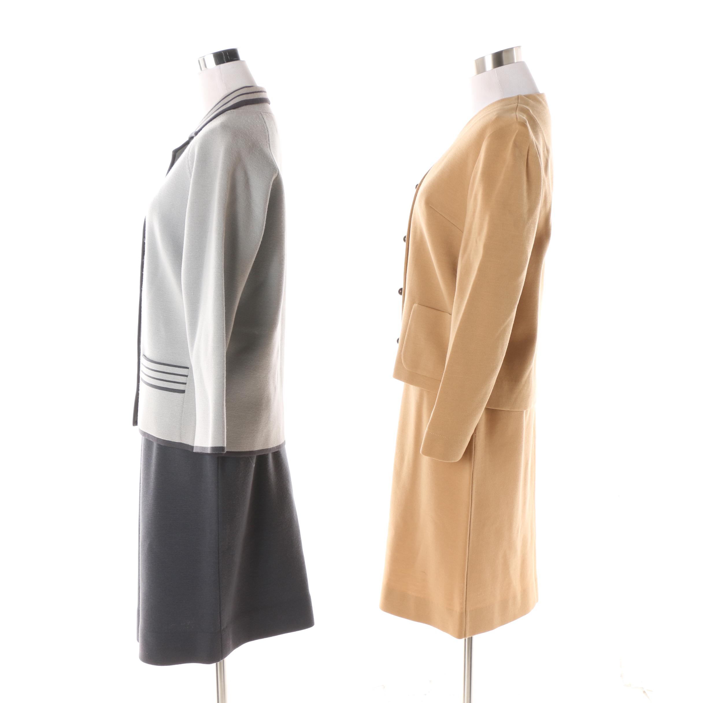 1960s Vintage Knit Skirt Suits Including Italian Wool