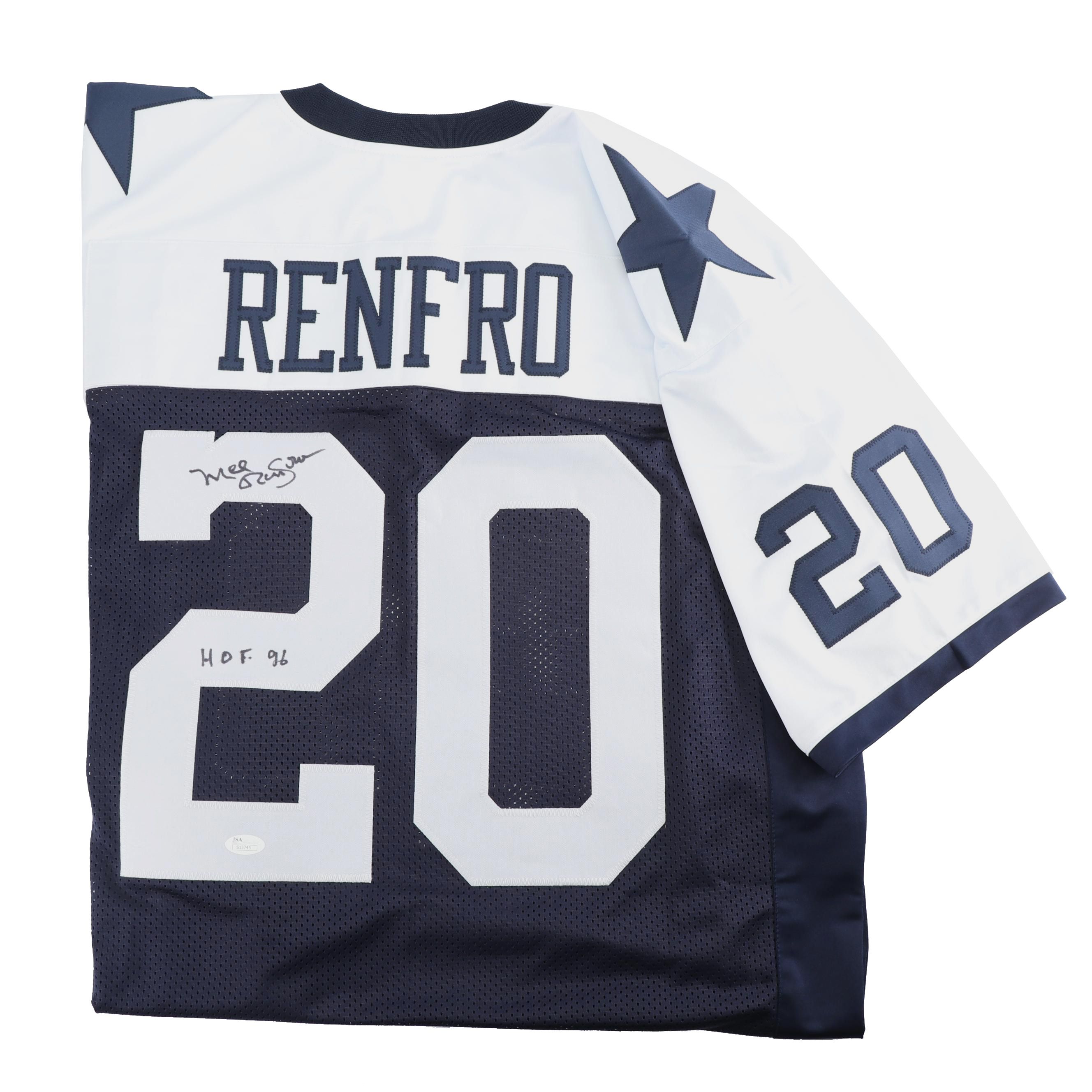 Mel Renfro Autographed Dallas Cowboys Replica Jersey - JSA COA