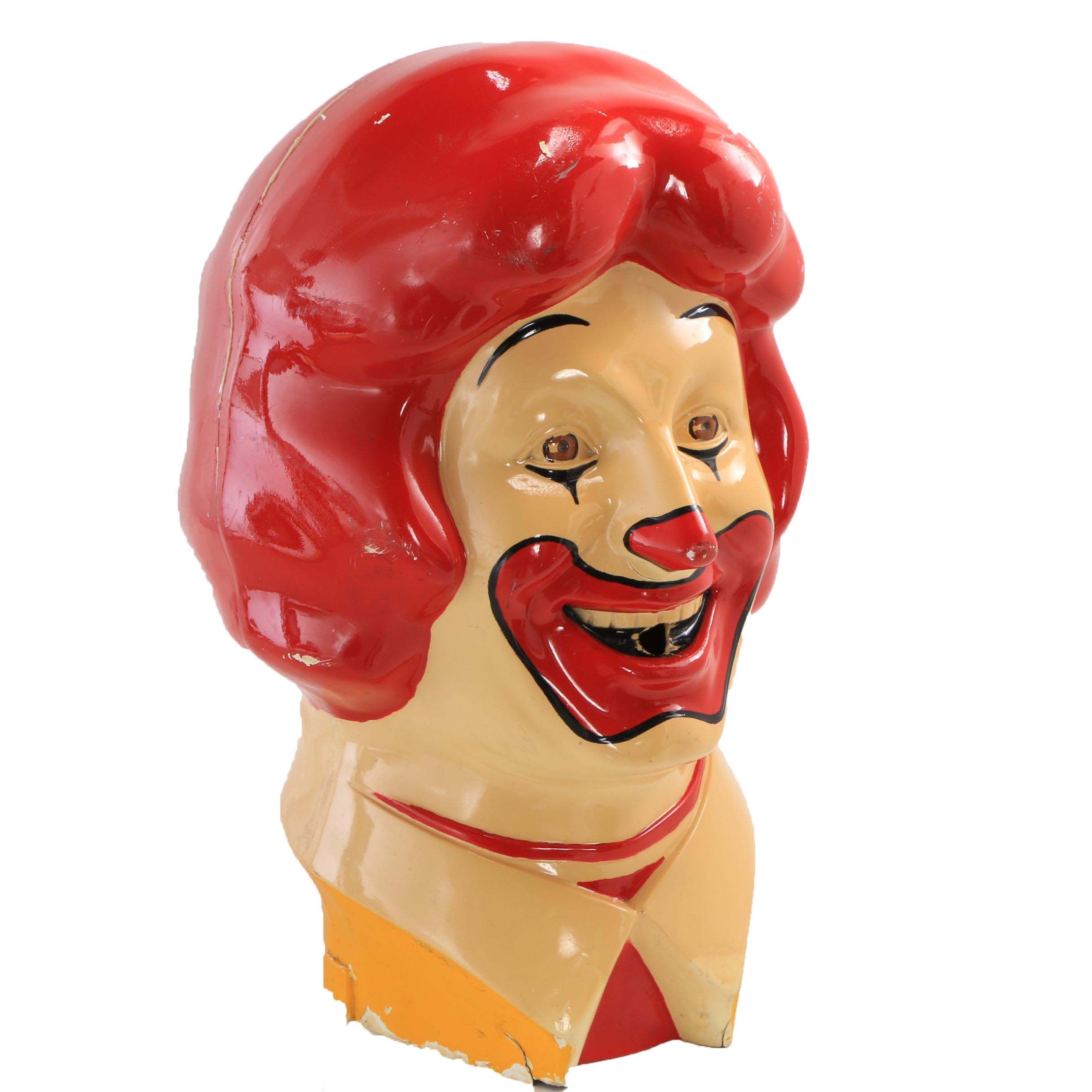 McDonald's Helium Balloon Tank Top "Ronald McDonald" Fiberglass Head, circa 1970