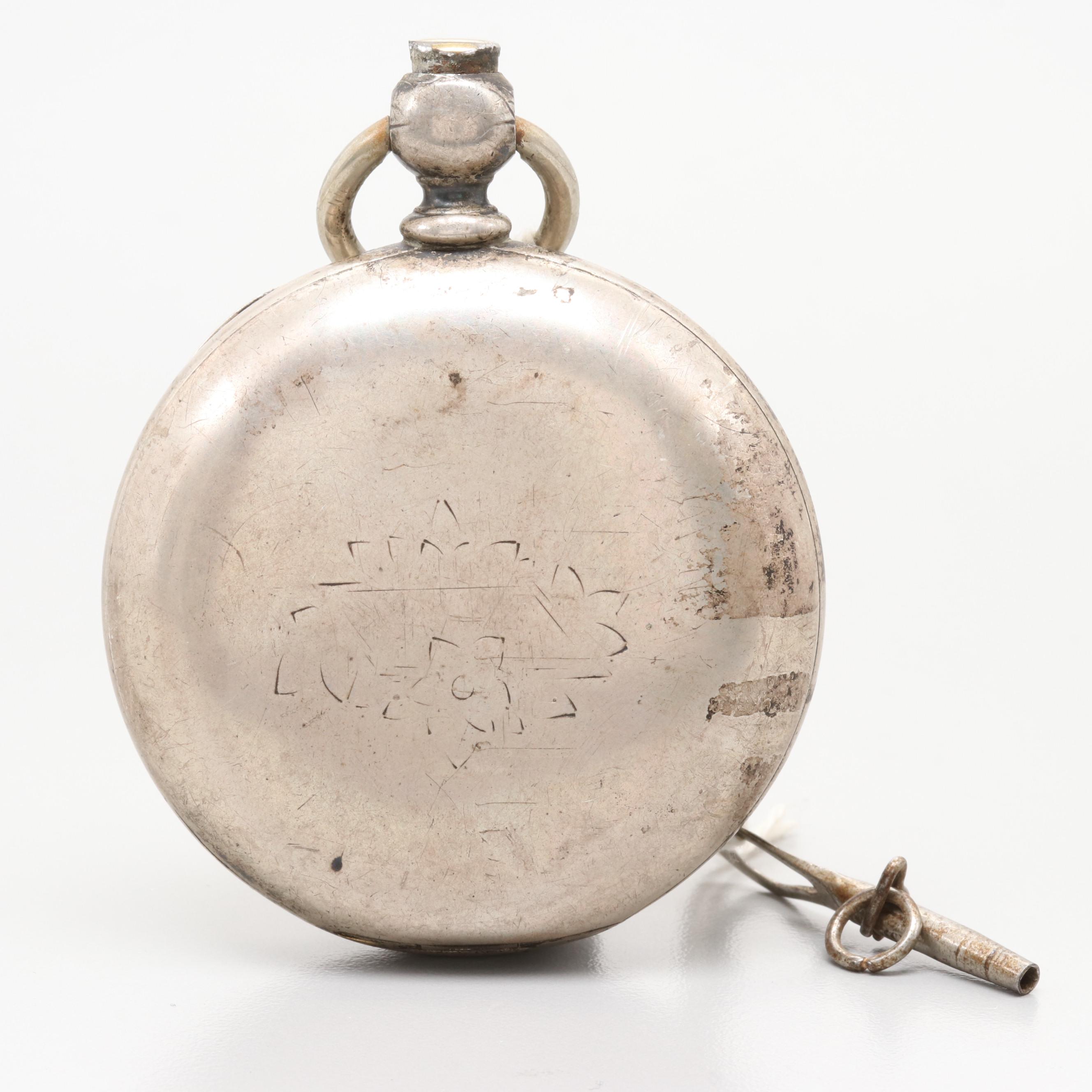 Illinois Coin Silver Hunting Case Pocket Watch, 1887