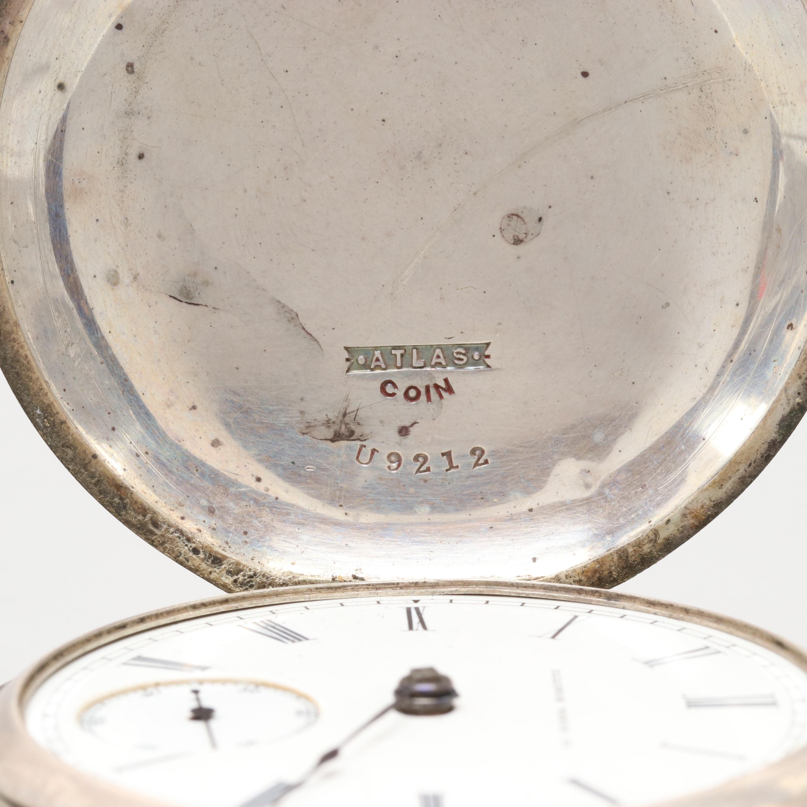 Illinois Coin Silver Hunting Case Pocket Watch, 1887