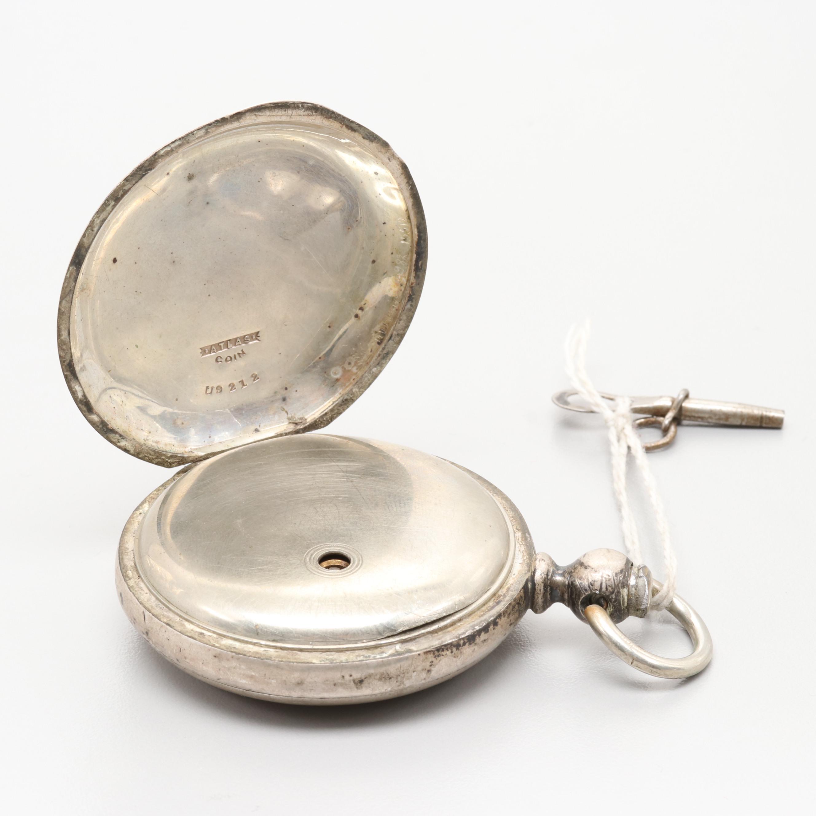 Illinois Coin Silver Hunting Case Pocket Watch, 1887