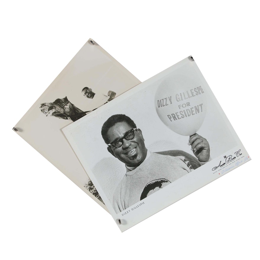 Jack Bradley Gelatin-Silver Photographs of Dizzy Gillespie