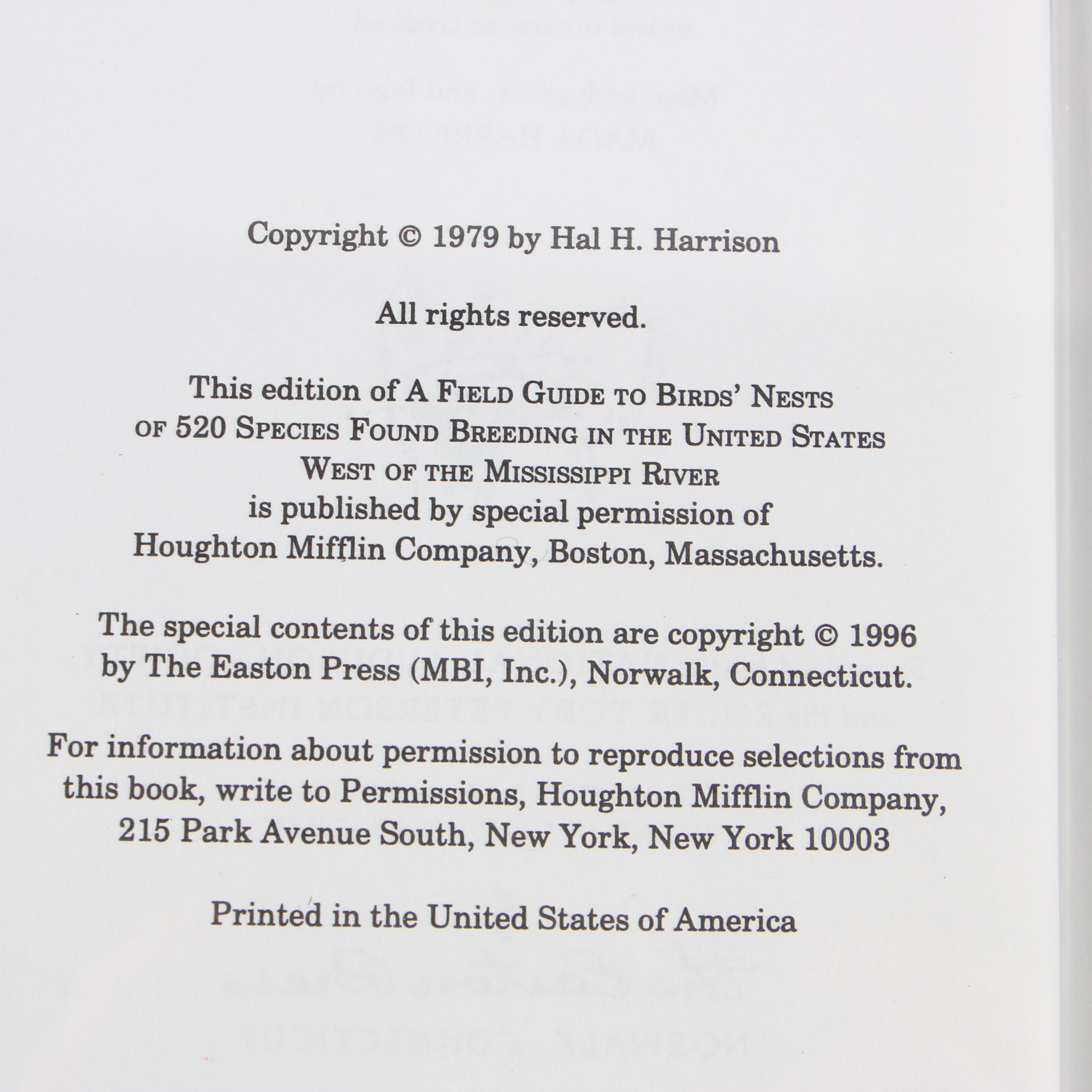 Easton Press Editions of "Roger Tory Peterson Field Guides"