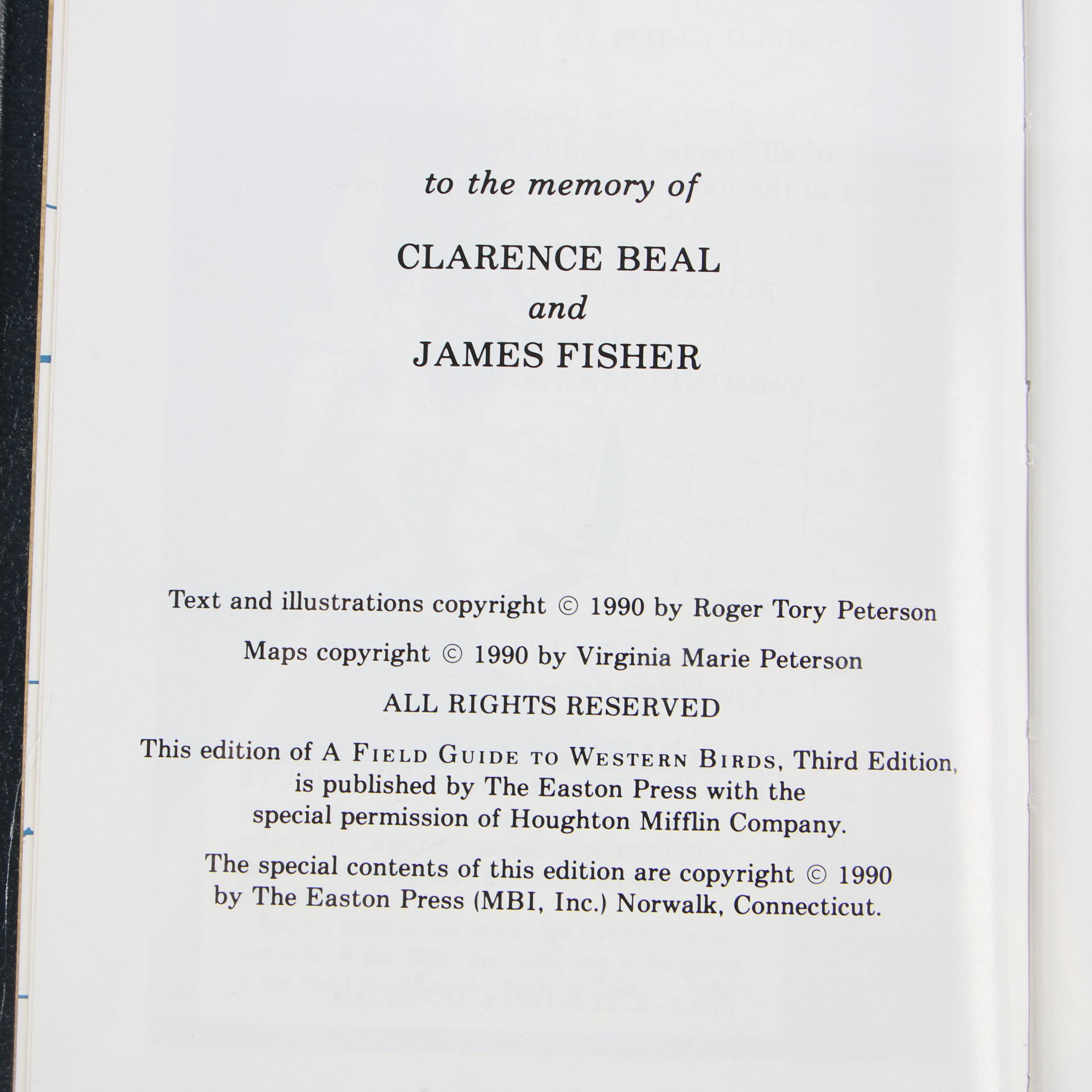Easton Press Editions of "Roger Tory Peterson Field Guides"