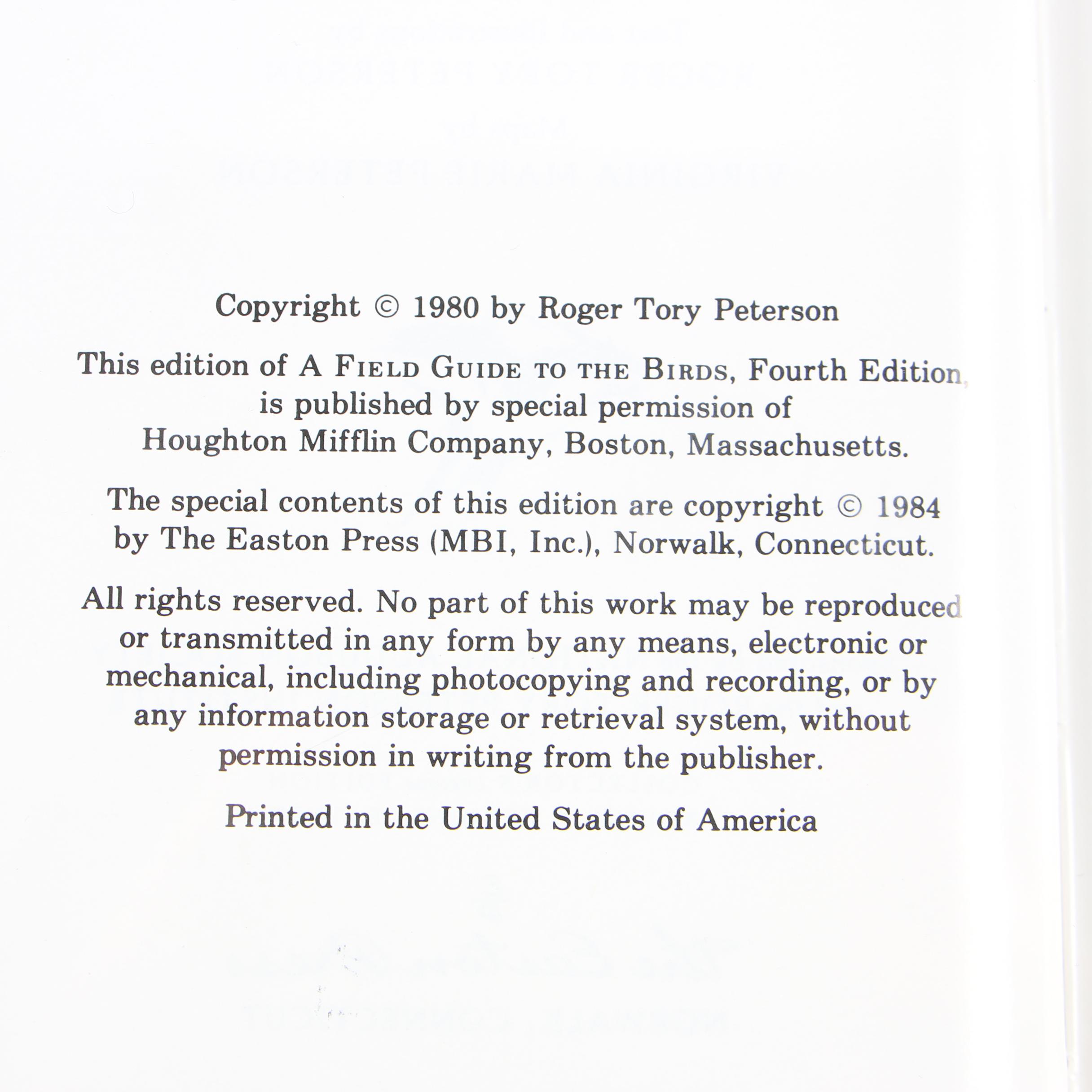 Easton Press Editions of "Roger Tory Peterson Field Guides"