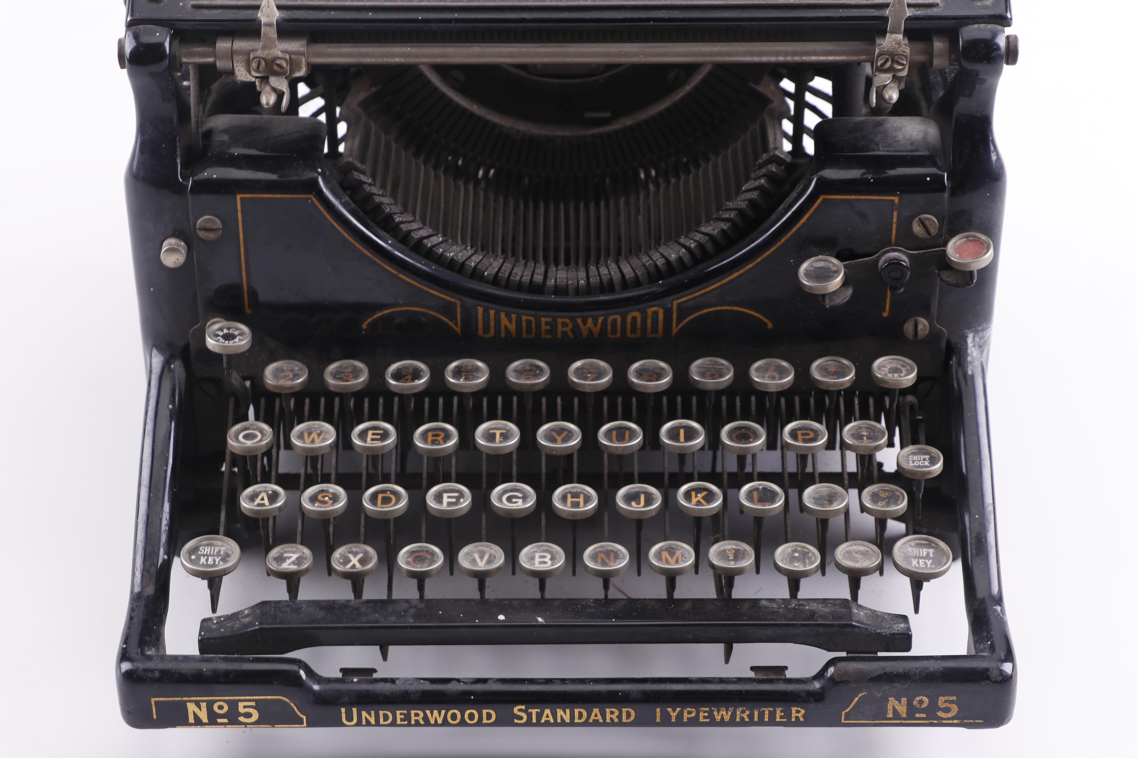 Underwood No. 5 Standard Typewriter, Early 20th Century