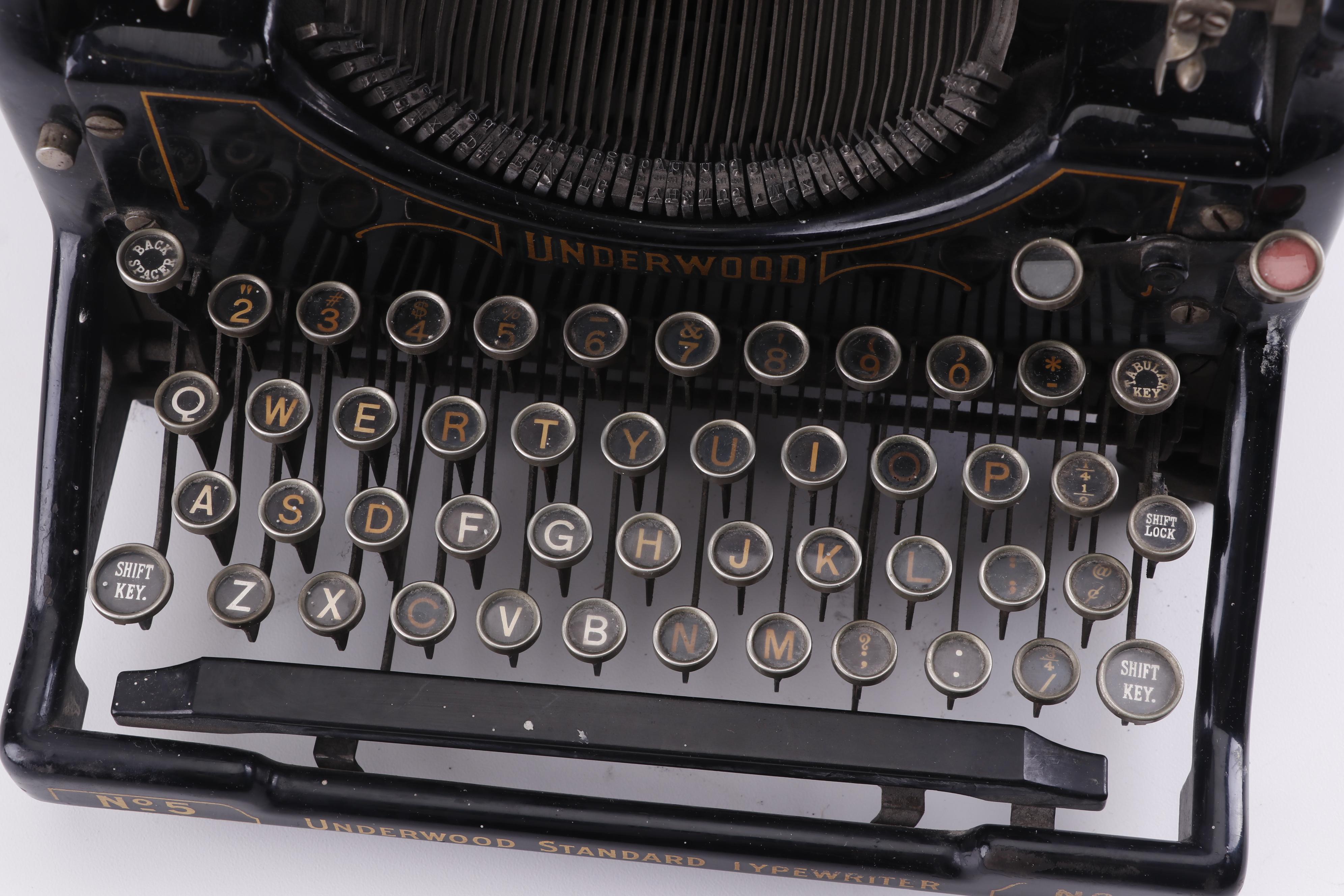 Underwood No. 5 Standard Typewriter, Early 20th Century