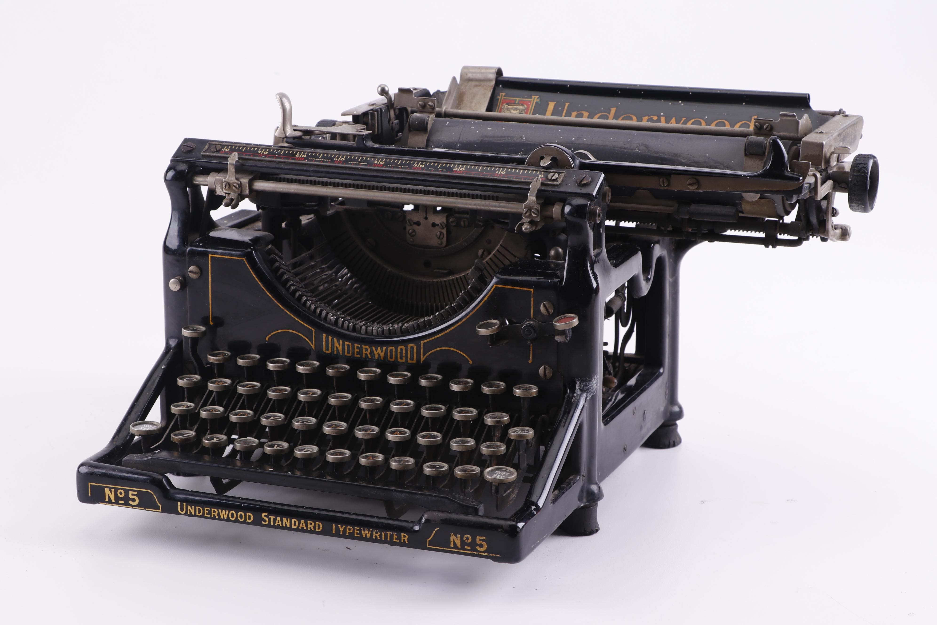 Underwood No. 5 Standard Typewriter, Early 20th Century