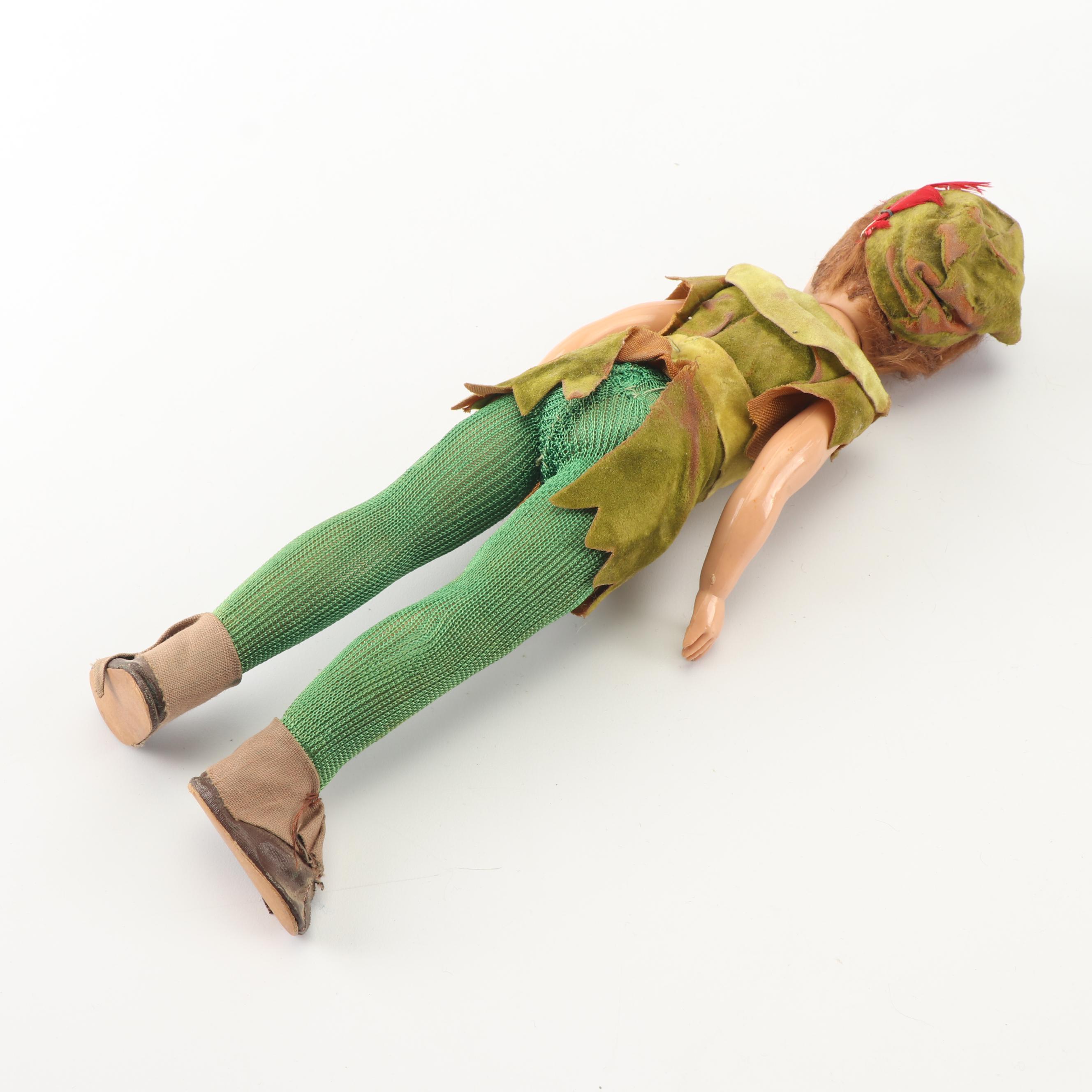 Franklin Heirloom Bisque Dolls and Vintage Peter Pan Doll