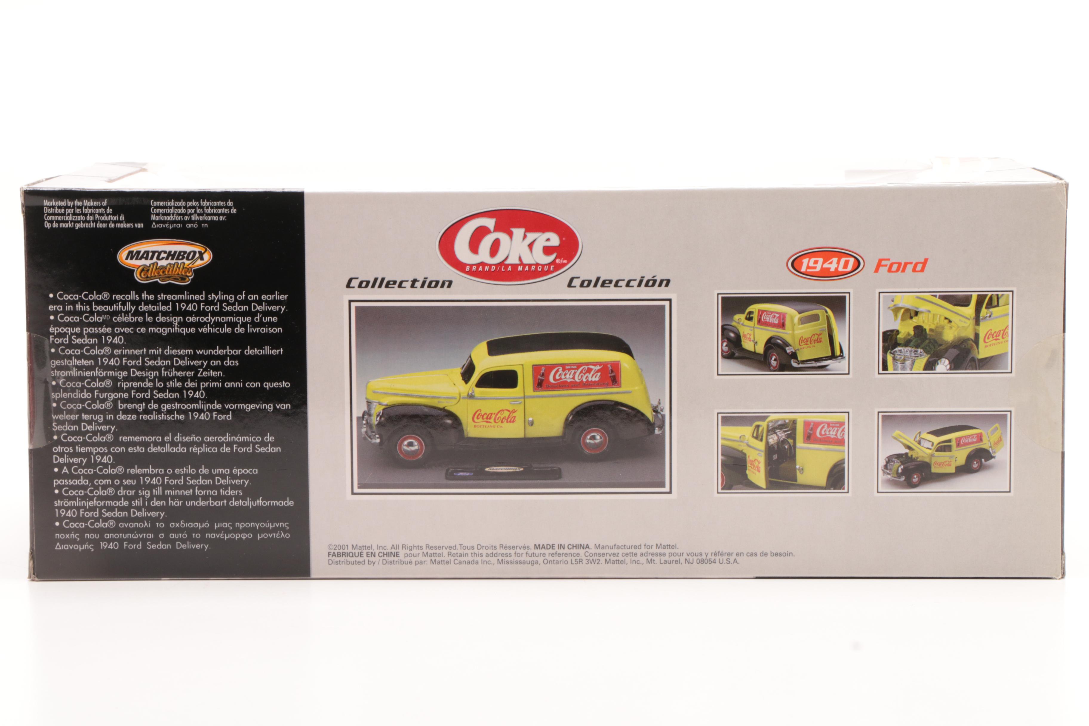 Matchbox Coca Cola Collection Die-Cast Model Cars