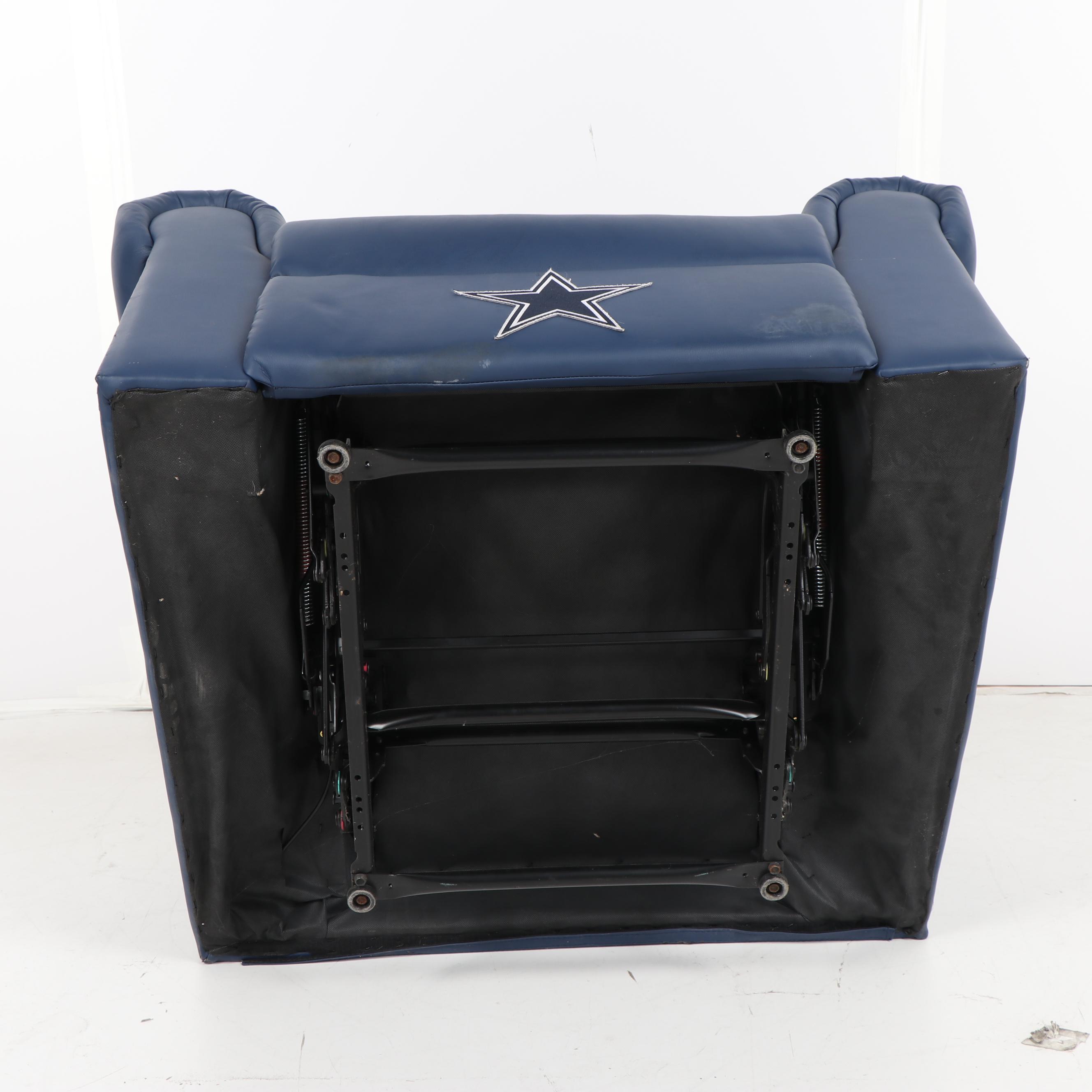 Dallas Cowboys and Maker's Mark Themed Faux Leather Recliner, 21st Century