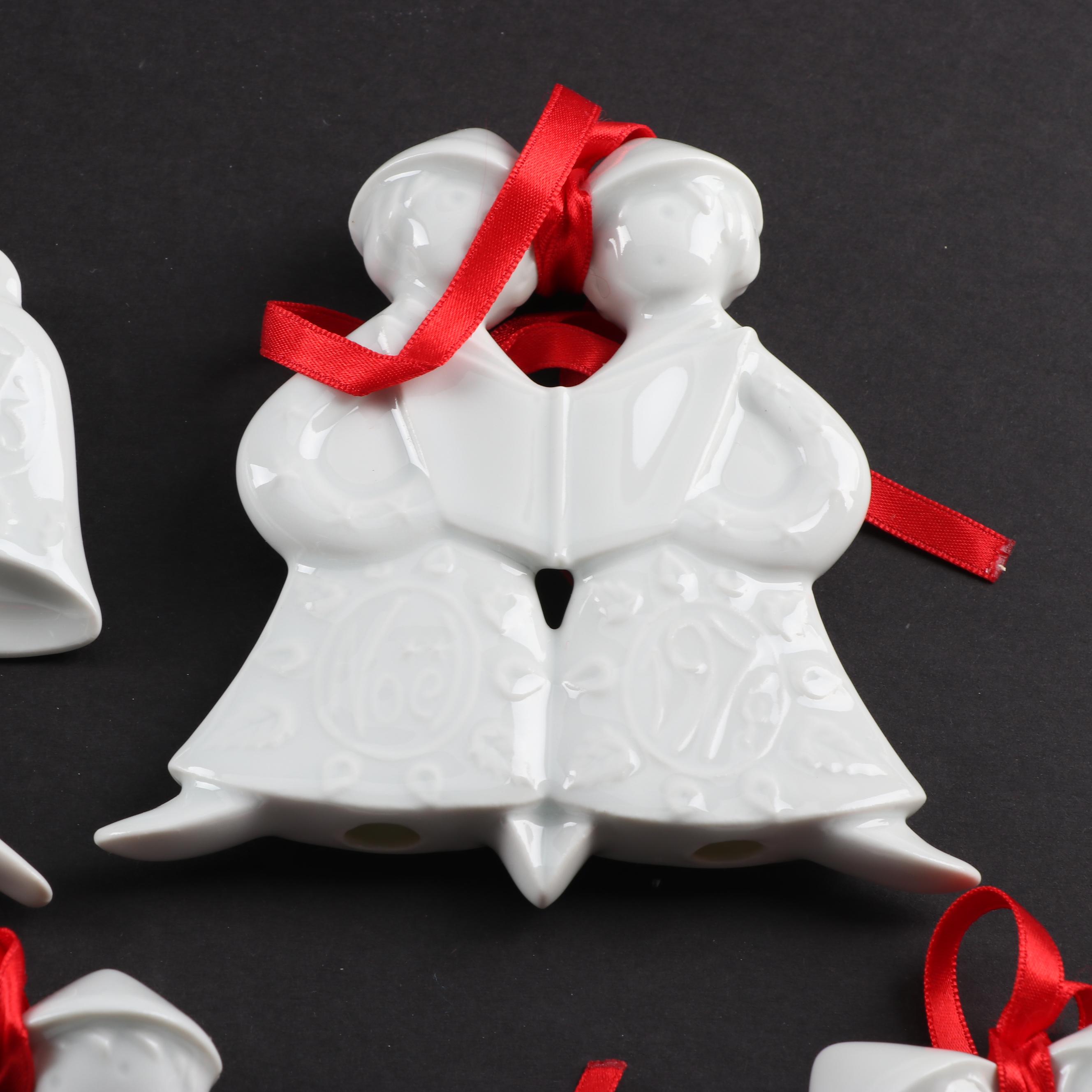 Haviland Limoges Porcelain Figural Christmas Ornaments