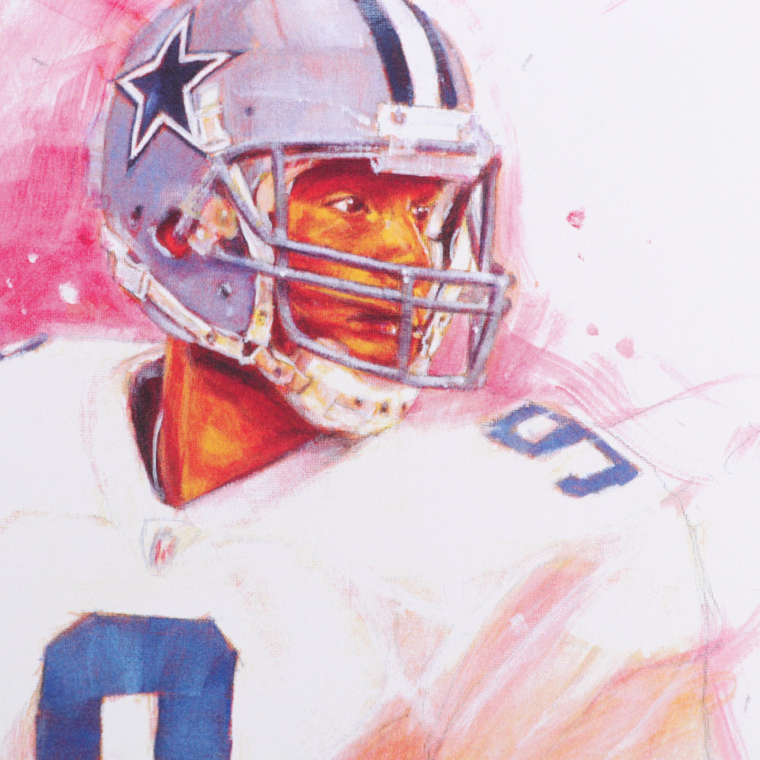 John Yim Offset Lithograph of Tony Romo