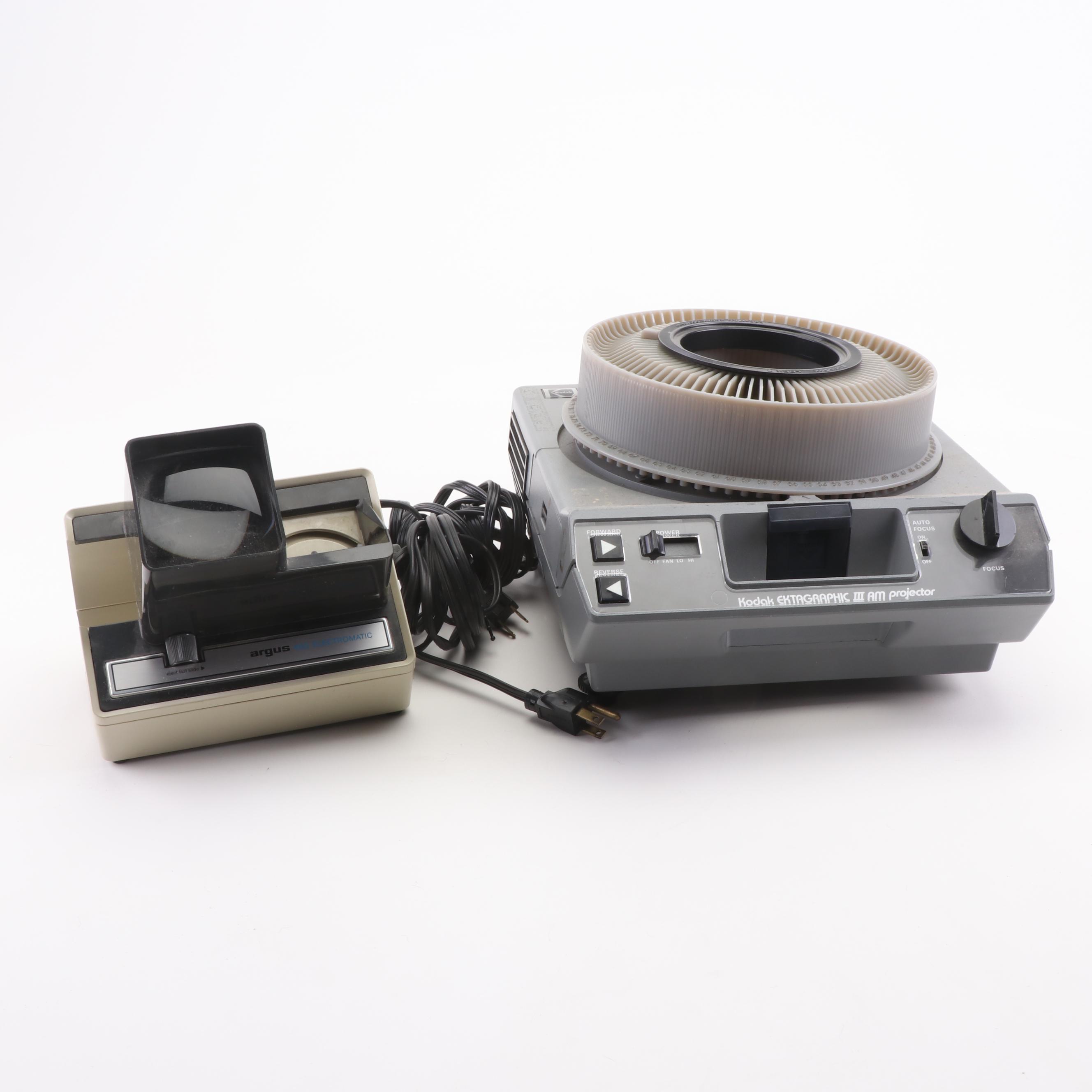 Kodak Photo Slide Projector & Argus Slide Viewer