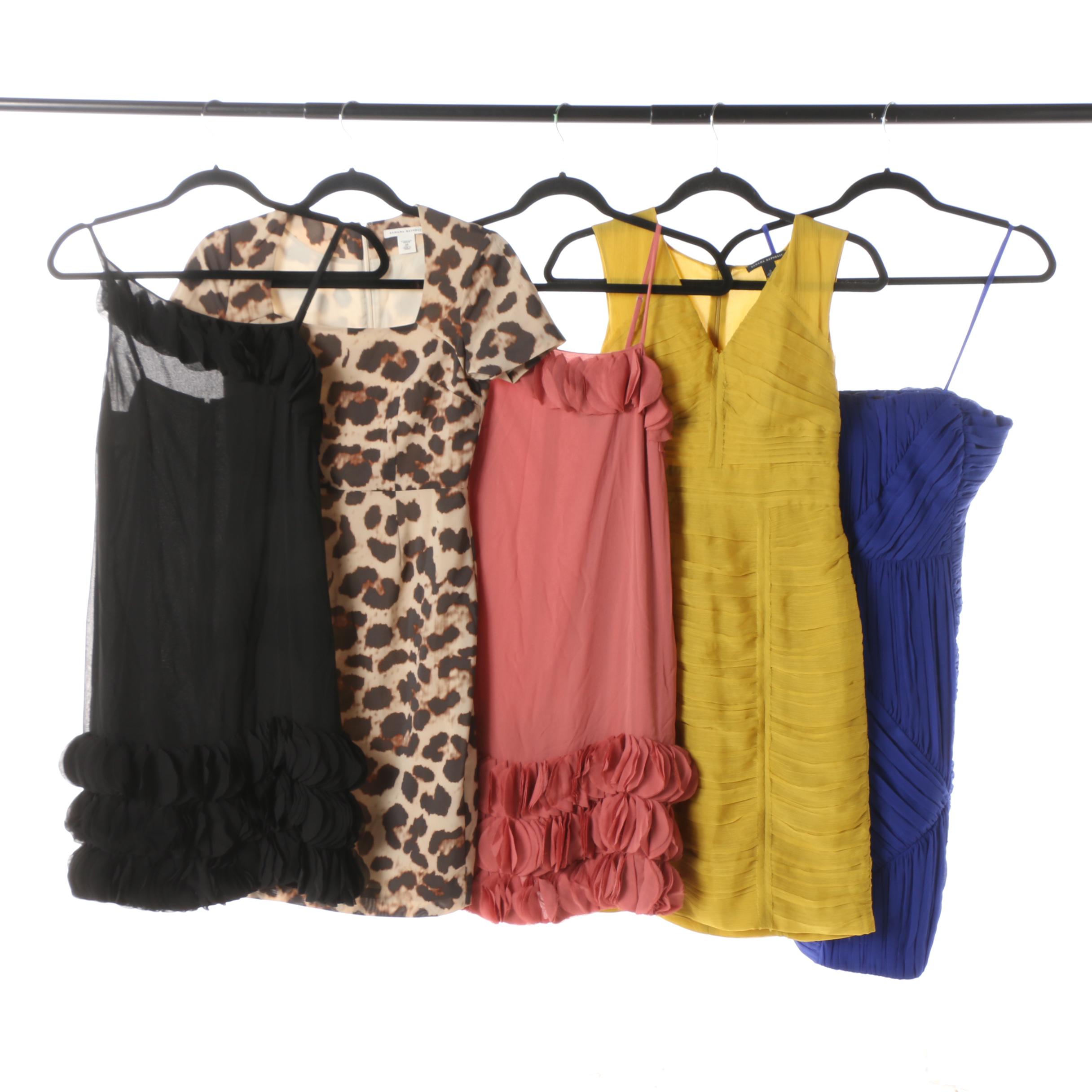 Banana Republic Animal Print and Solid Cocktail Dresses Including Silk, Wool