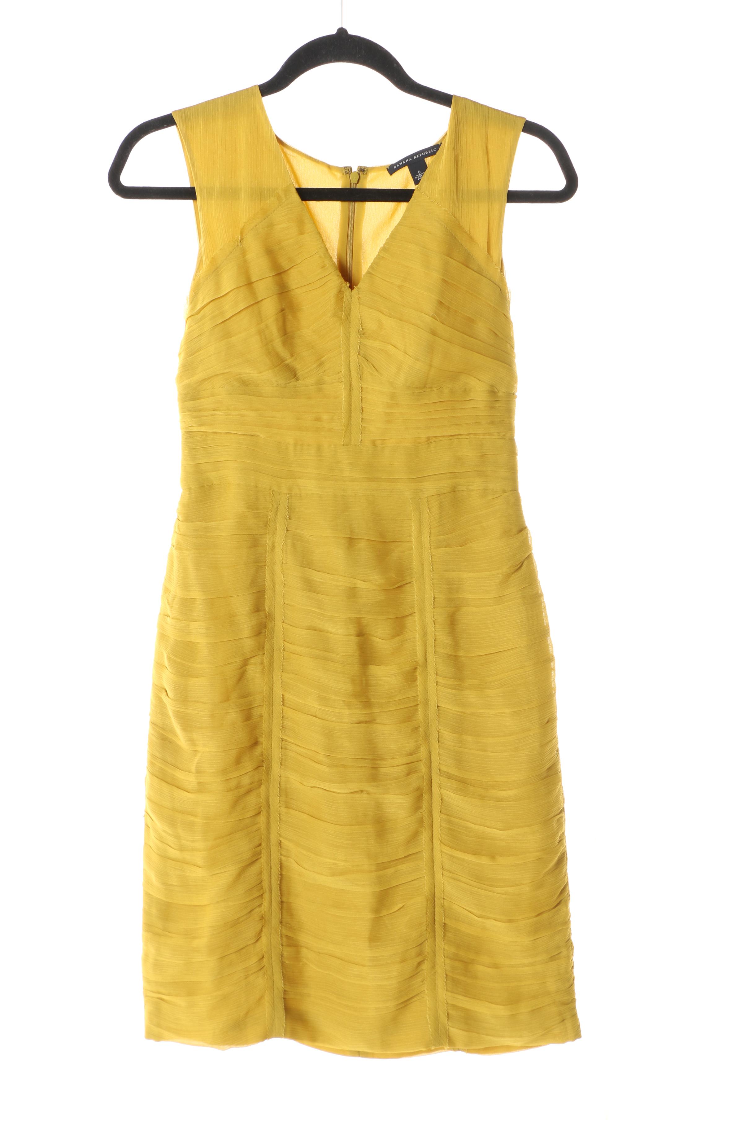 Banana Republic Animal Print and Solid Cocktail Dresses Including Silk, Wool