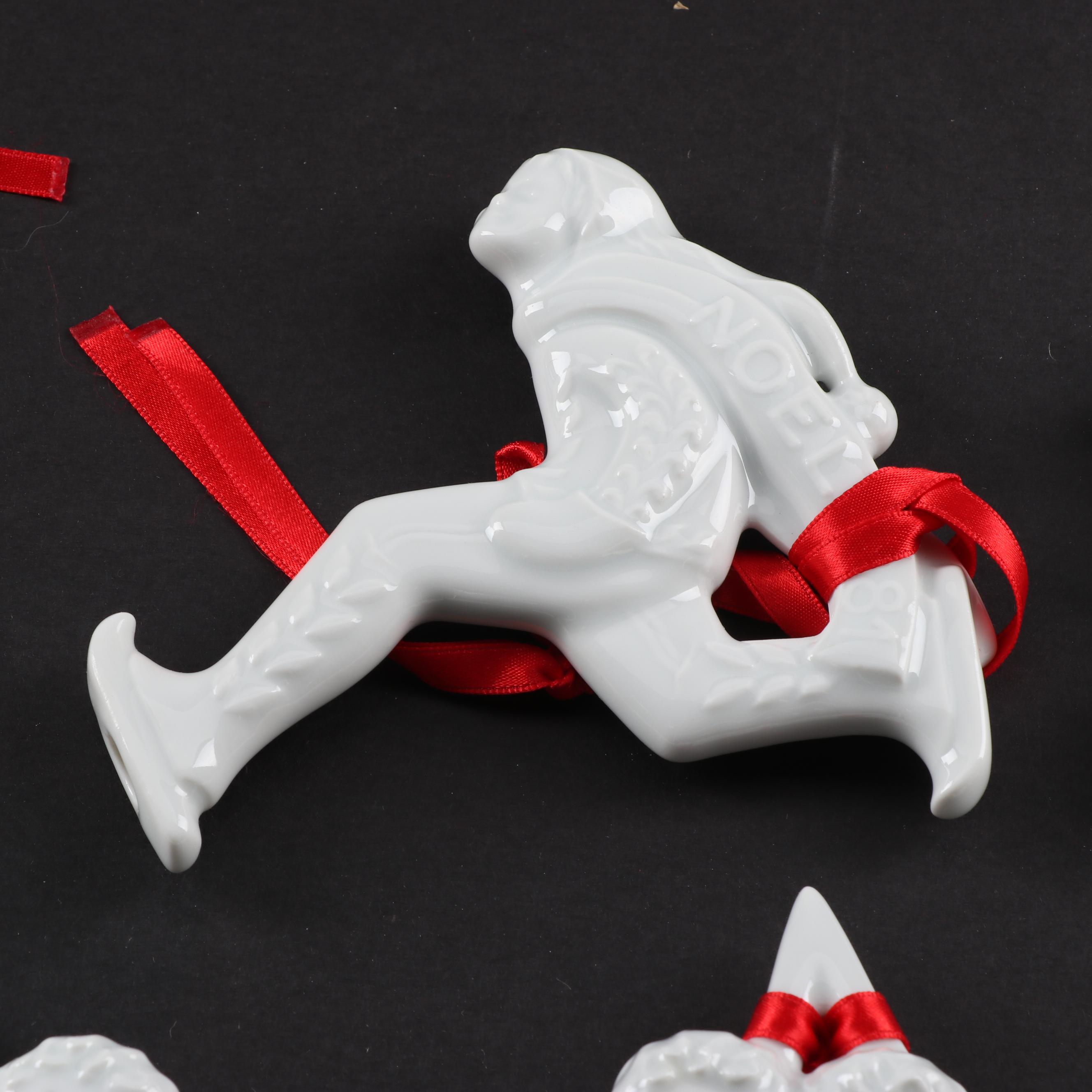 Haviland Limoges Porcelain Christmas Ornaments